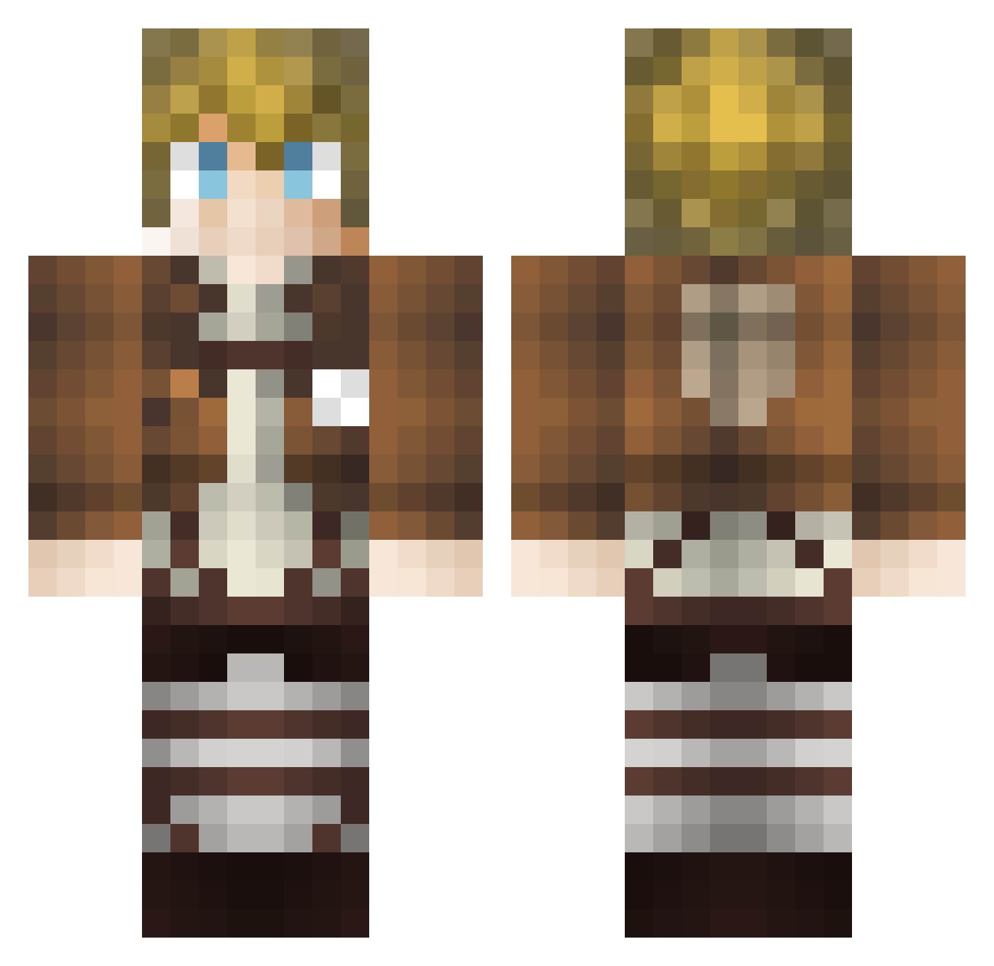 virgile48 Minecraft skin, front and back view