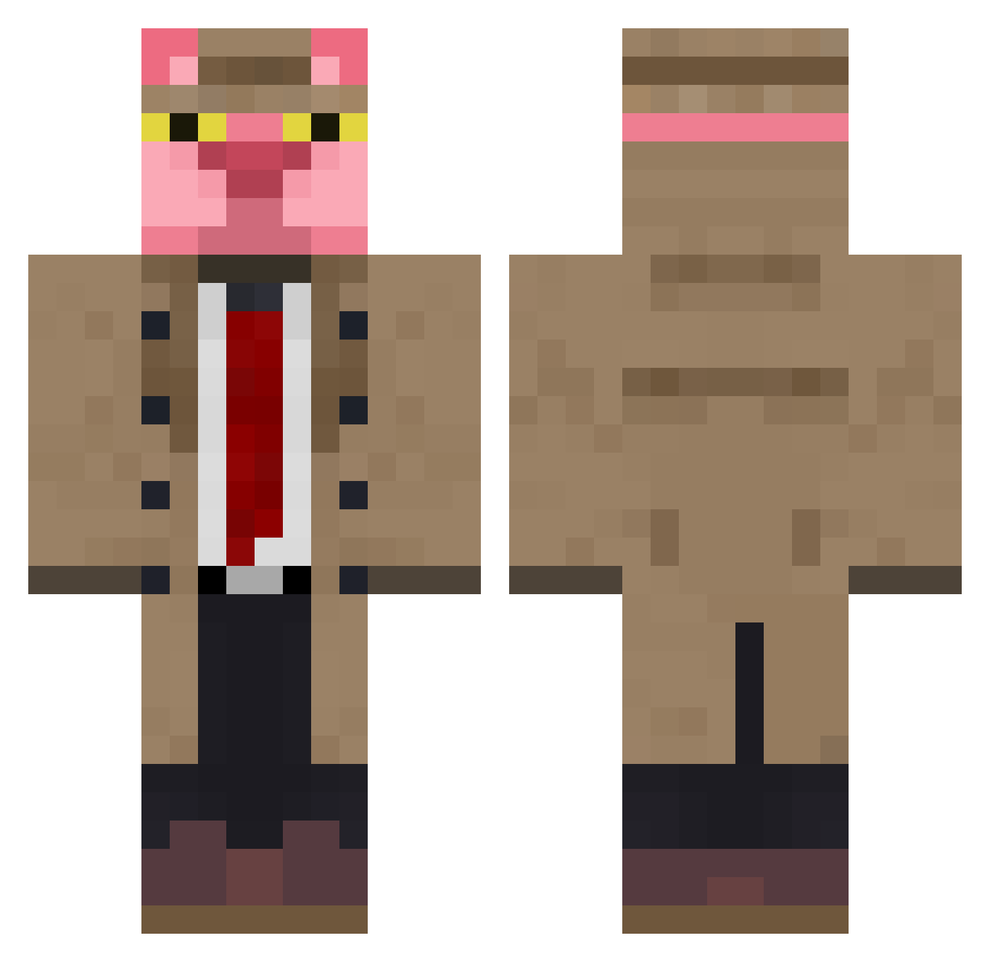 swirvy_ Minecraft skin, front and back view