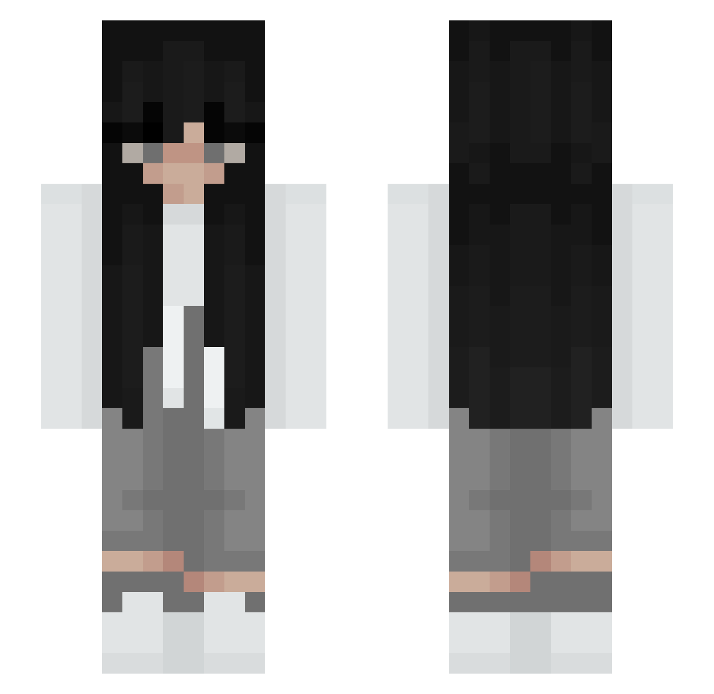 sleepcalling Minecraft skin, front and back view