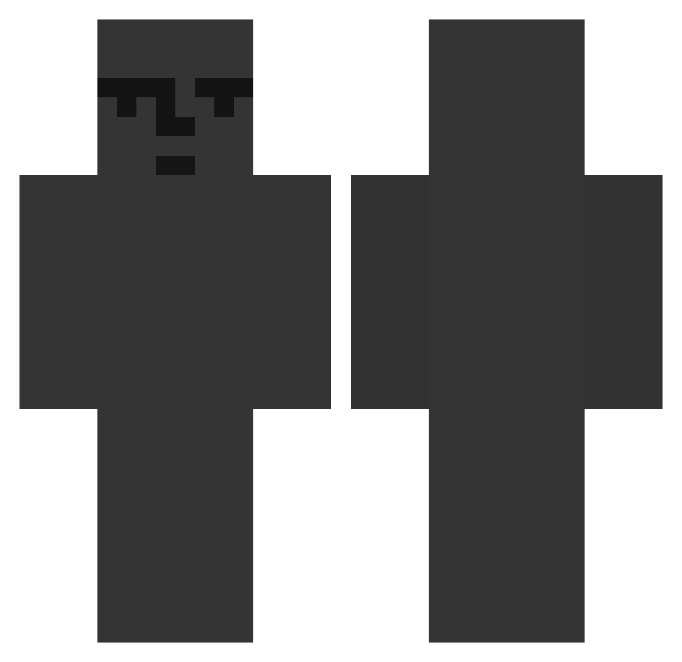 t0mm1s Minecraft skin, front and back view