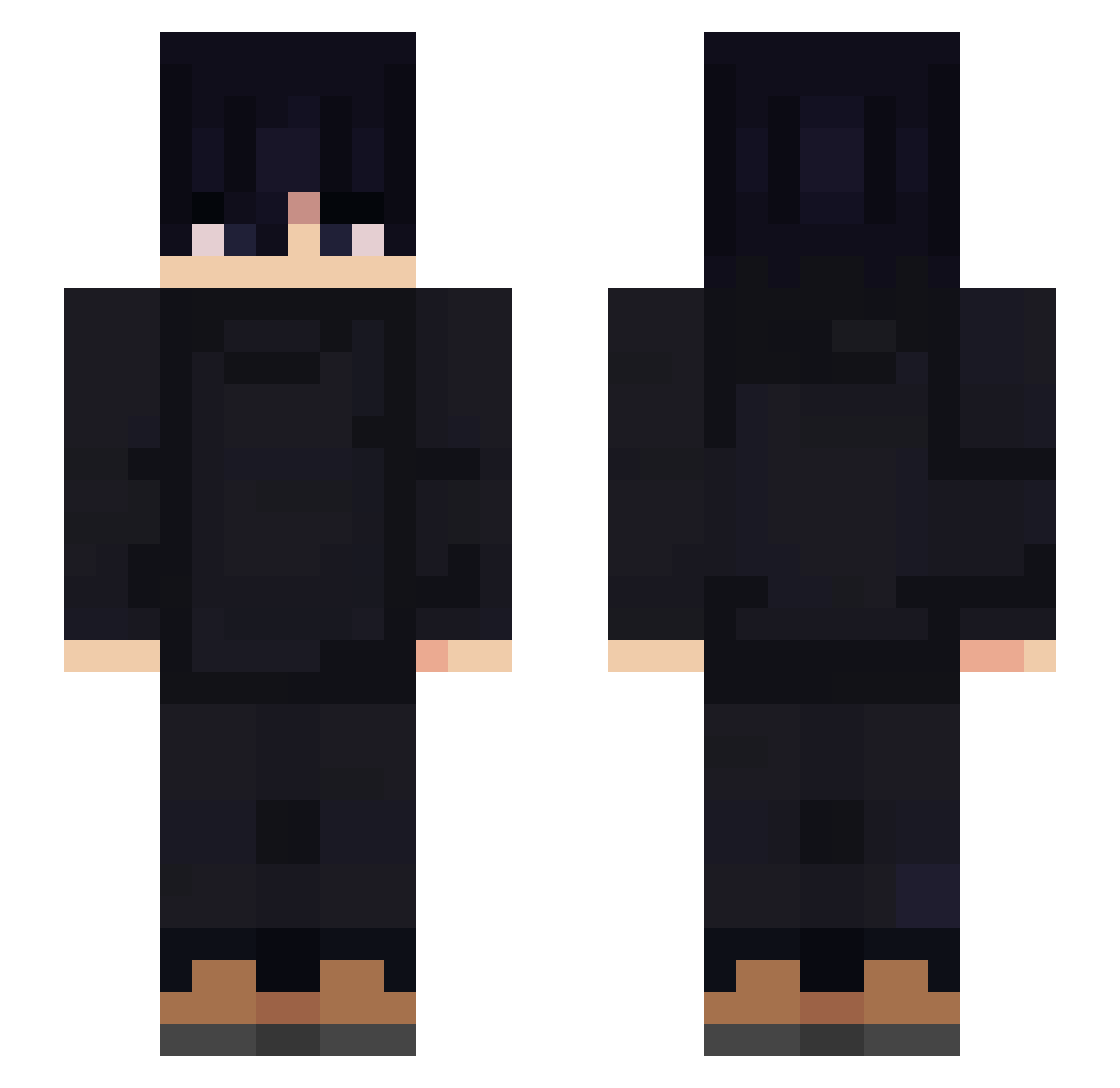 besterTim Minecraft skin, front and back view
