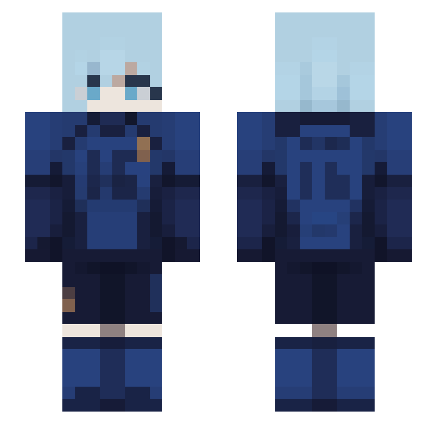 chair29 Minecraft skin, front and back view