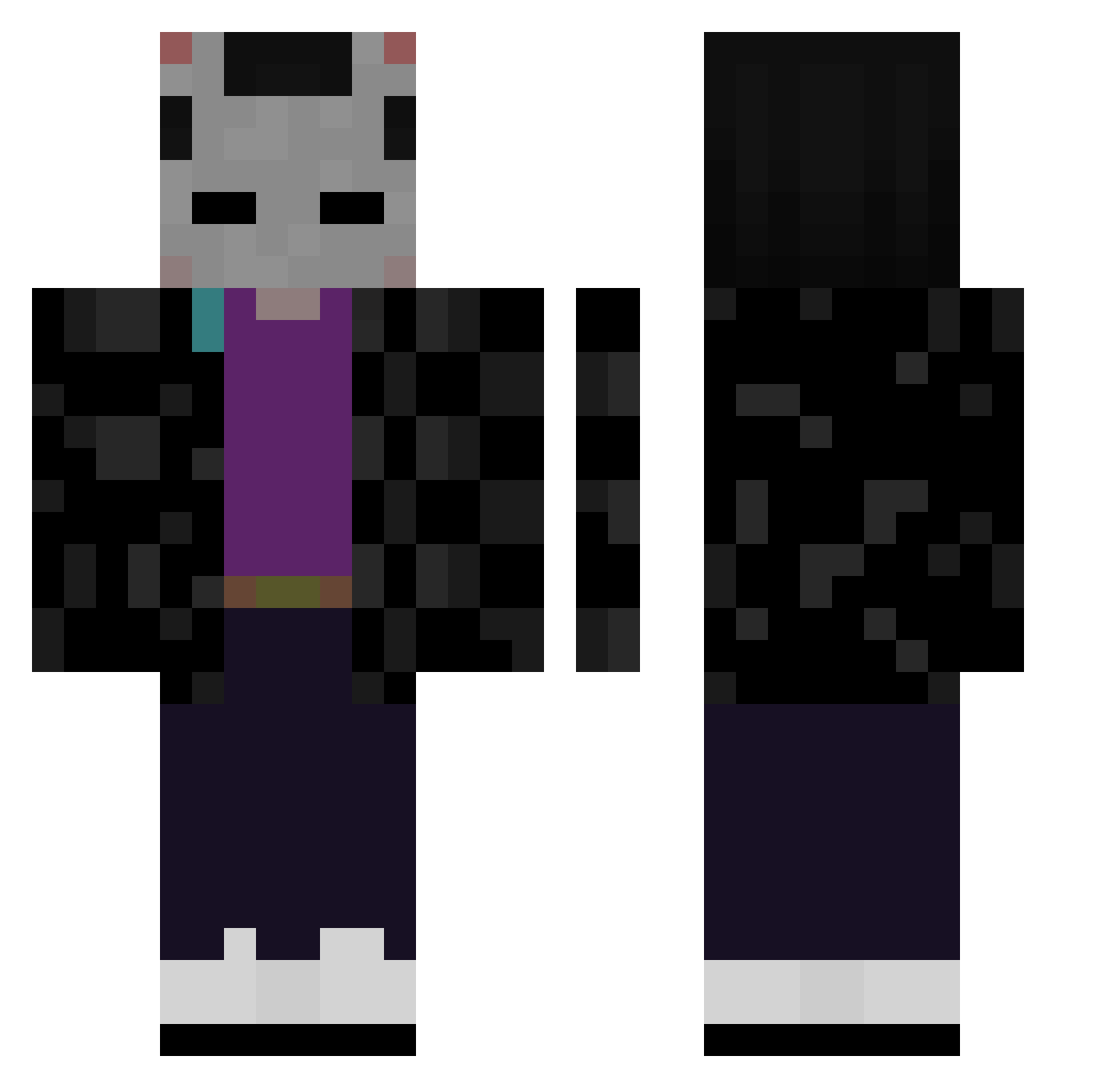 zDreaMCz Minecraft skin, front and back view