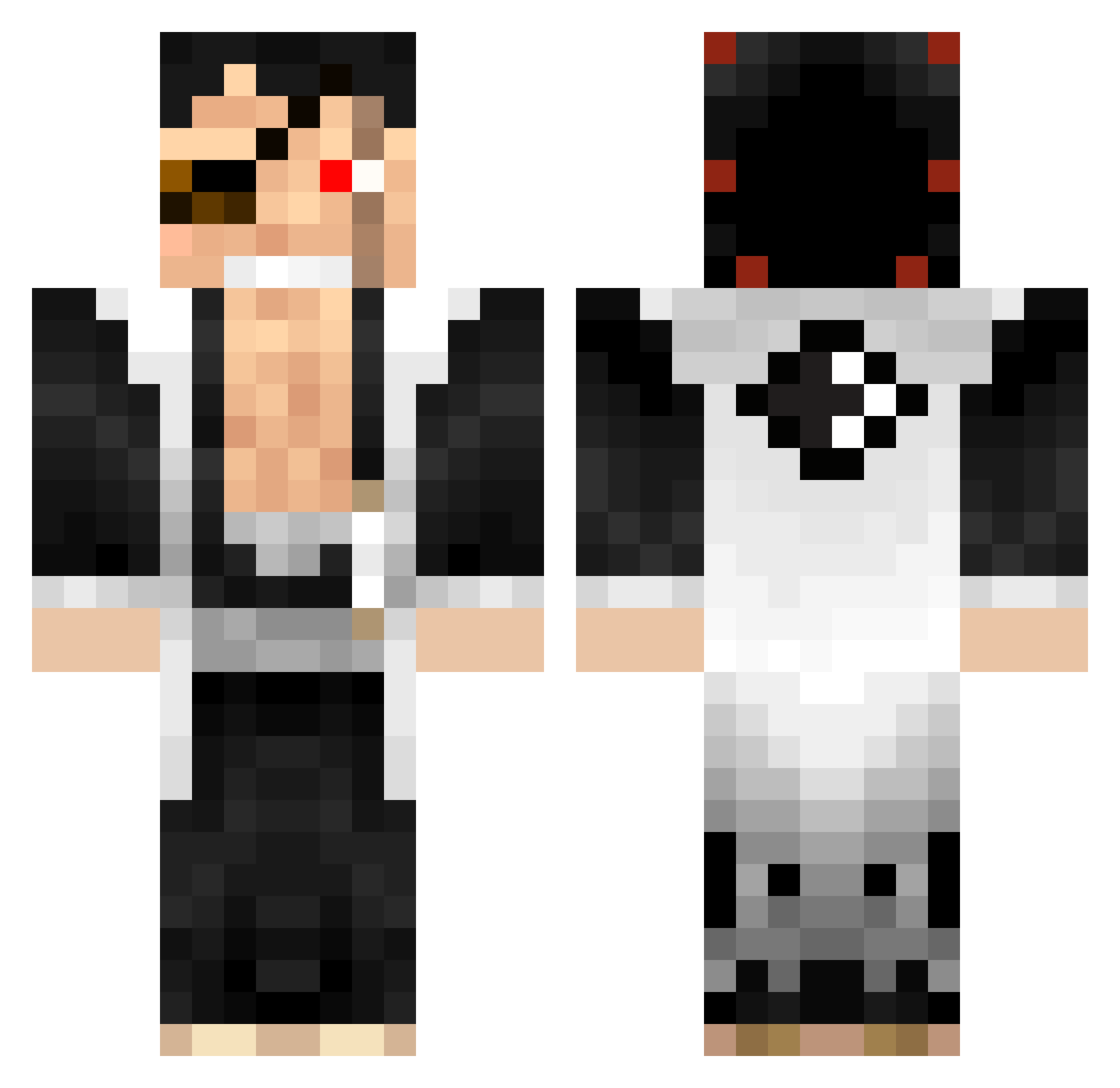 IceyHot_ Minecraft skin, front and back view