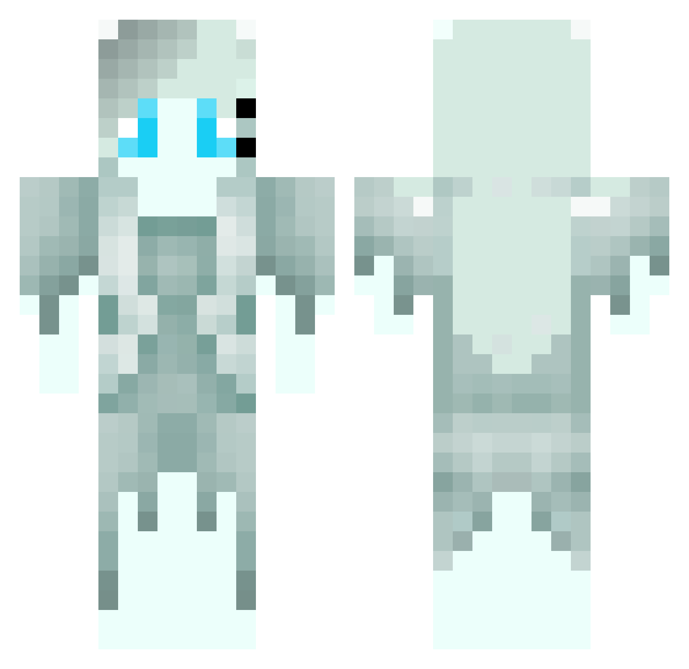 loyu0_0 Minecraft skin, front and back view