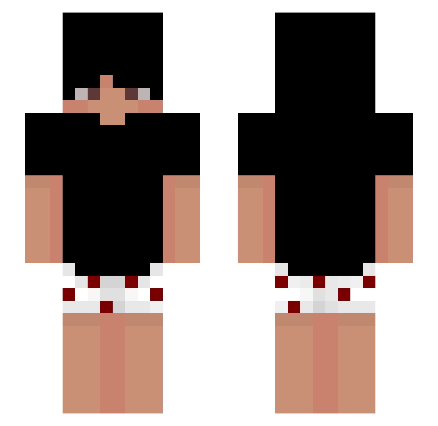 luizobattt Minecraft skin, front and back view
