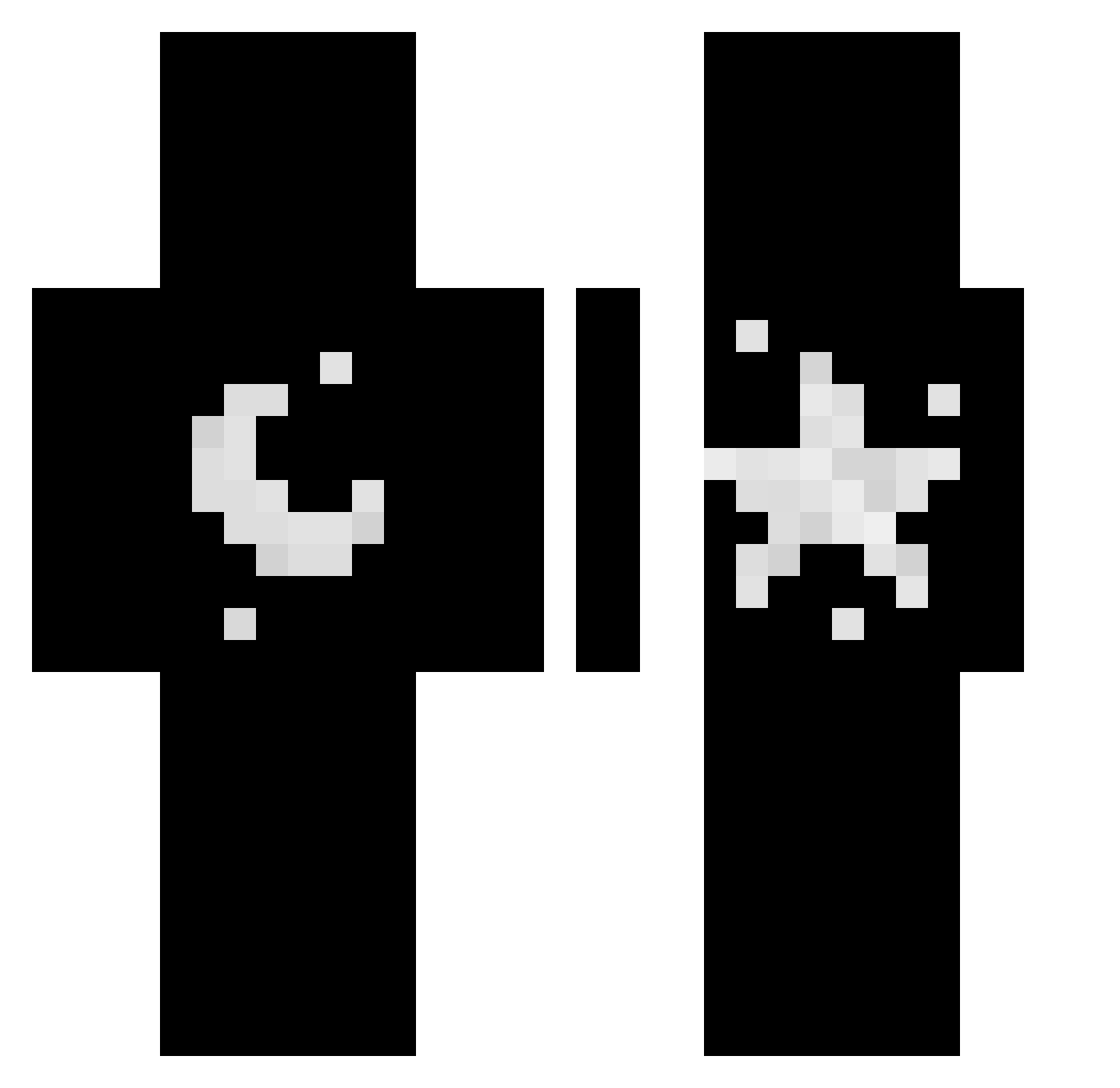 Zion_x Minecraft skin, front and back view
