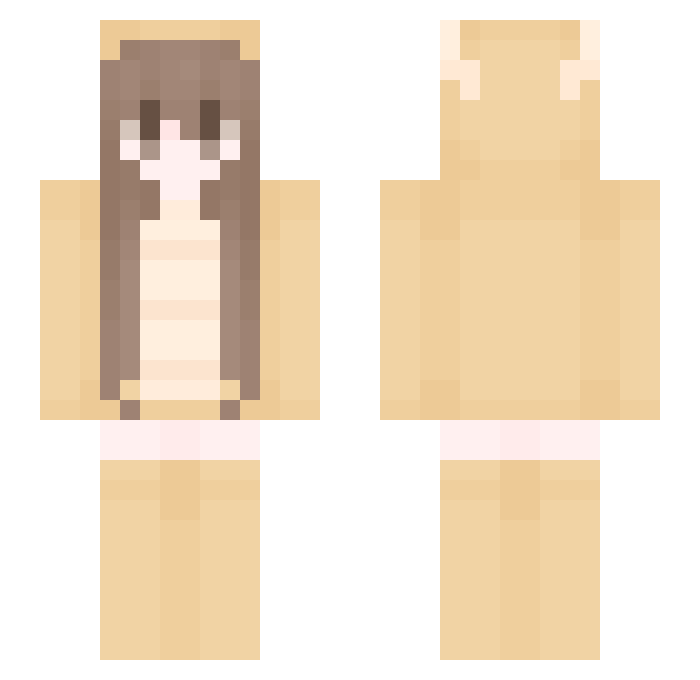 shuza17 Minecraft skin, front and back view