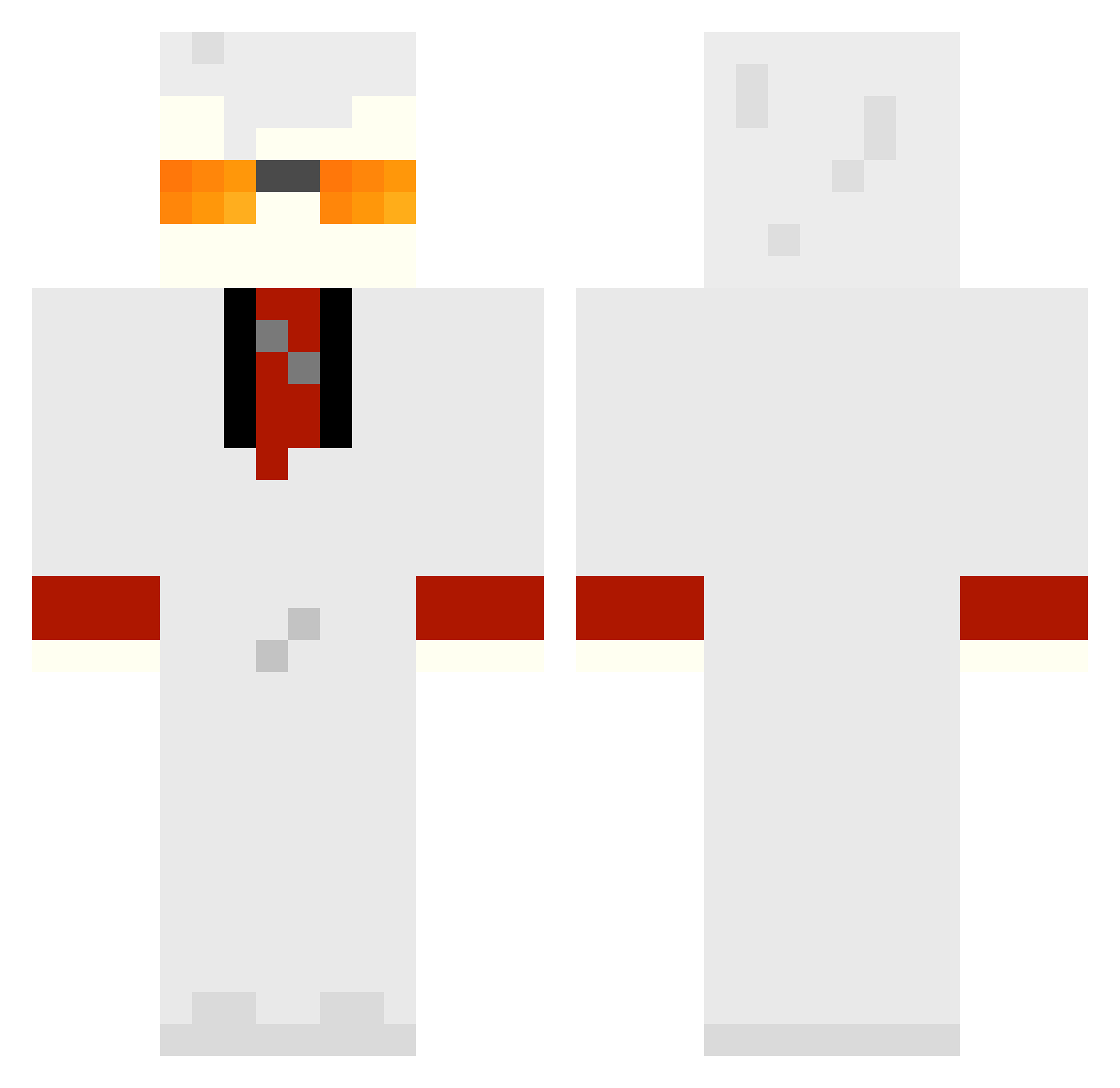 dylhuang Minecraft skin, front and back view