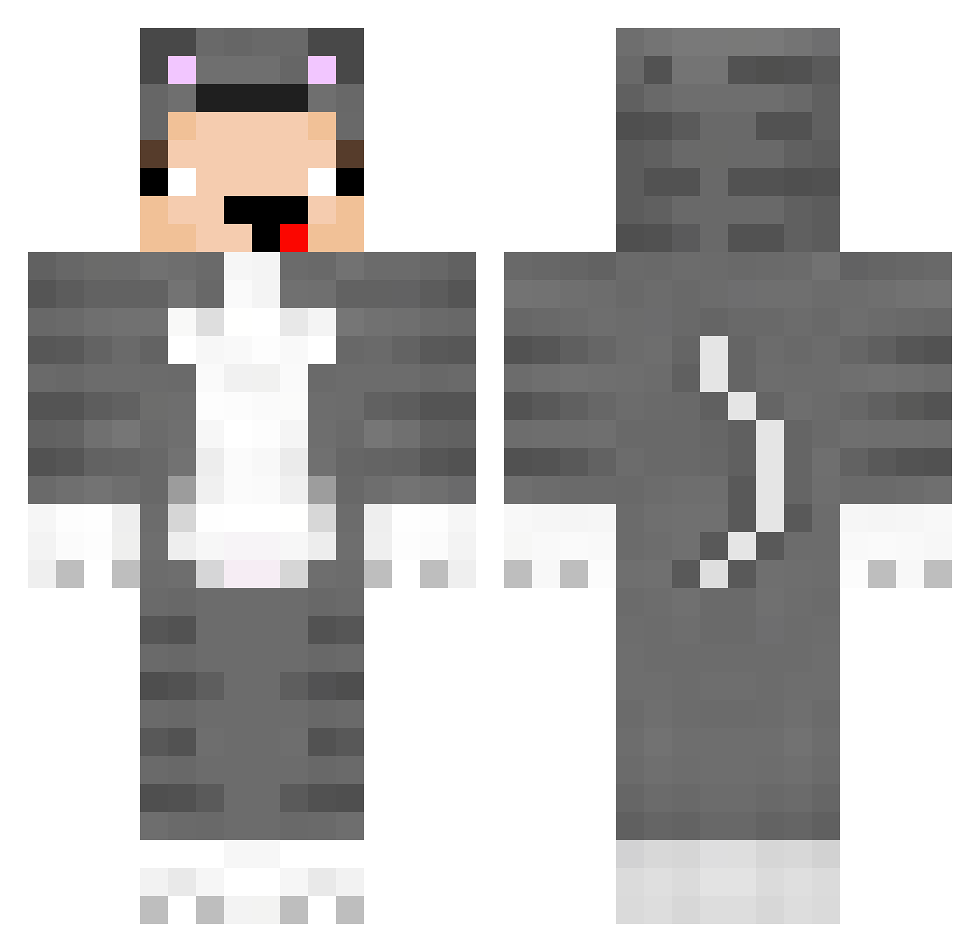 EduardowoYT Minecraft skin, front and back view