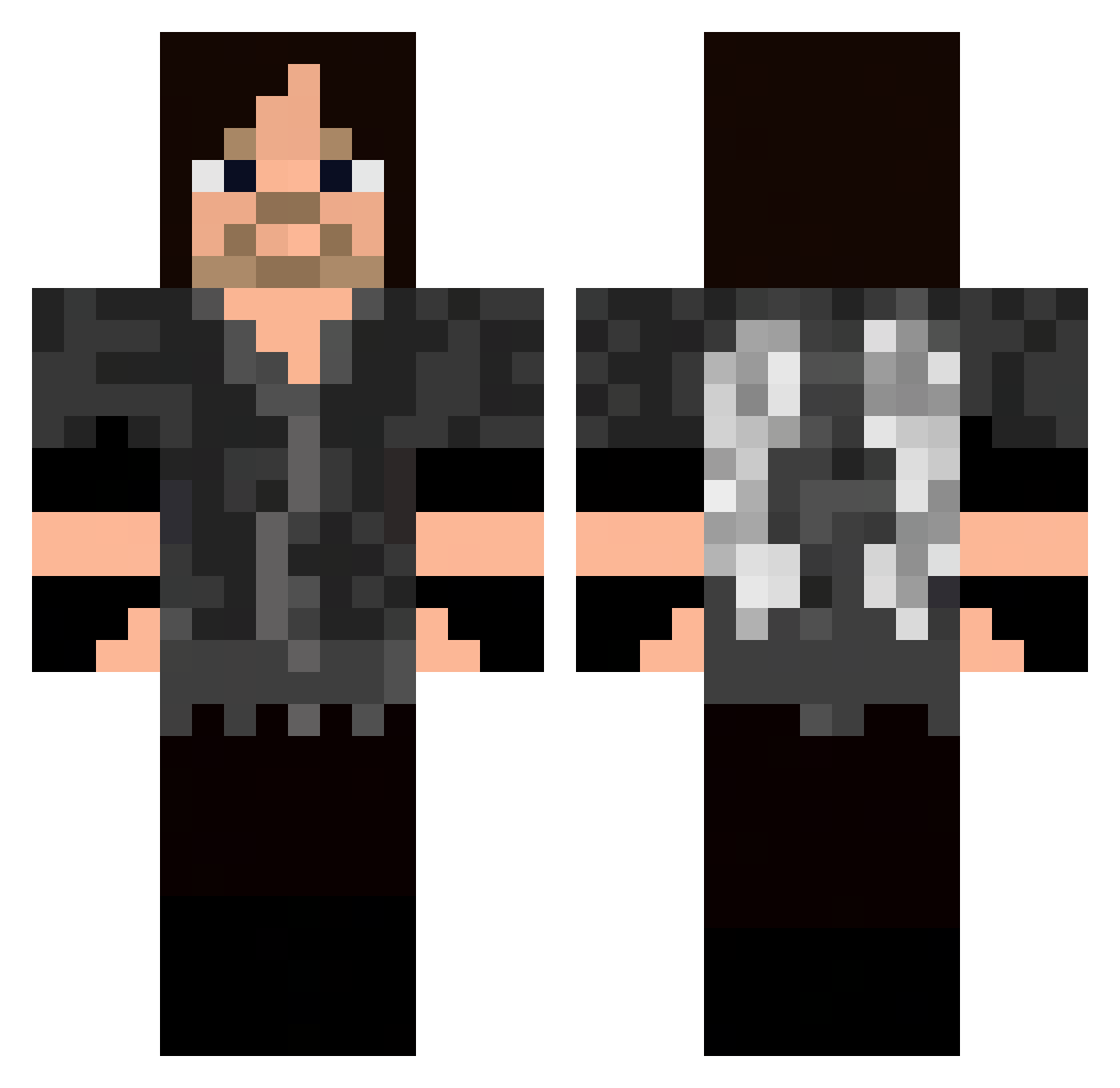 michaloski207 Minecraft skin, front and back view