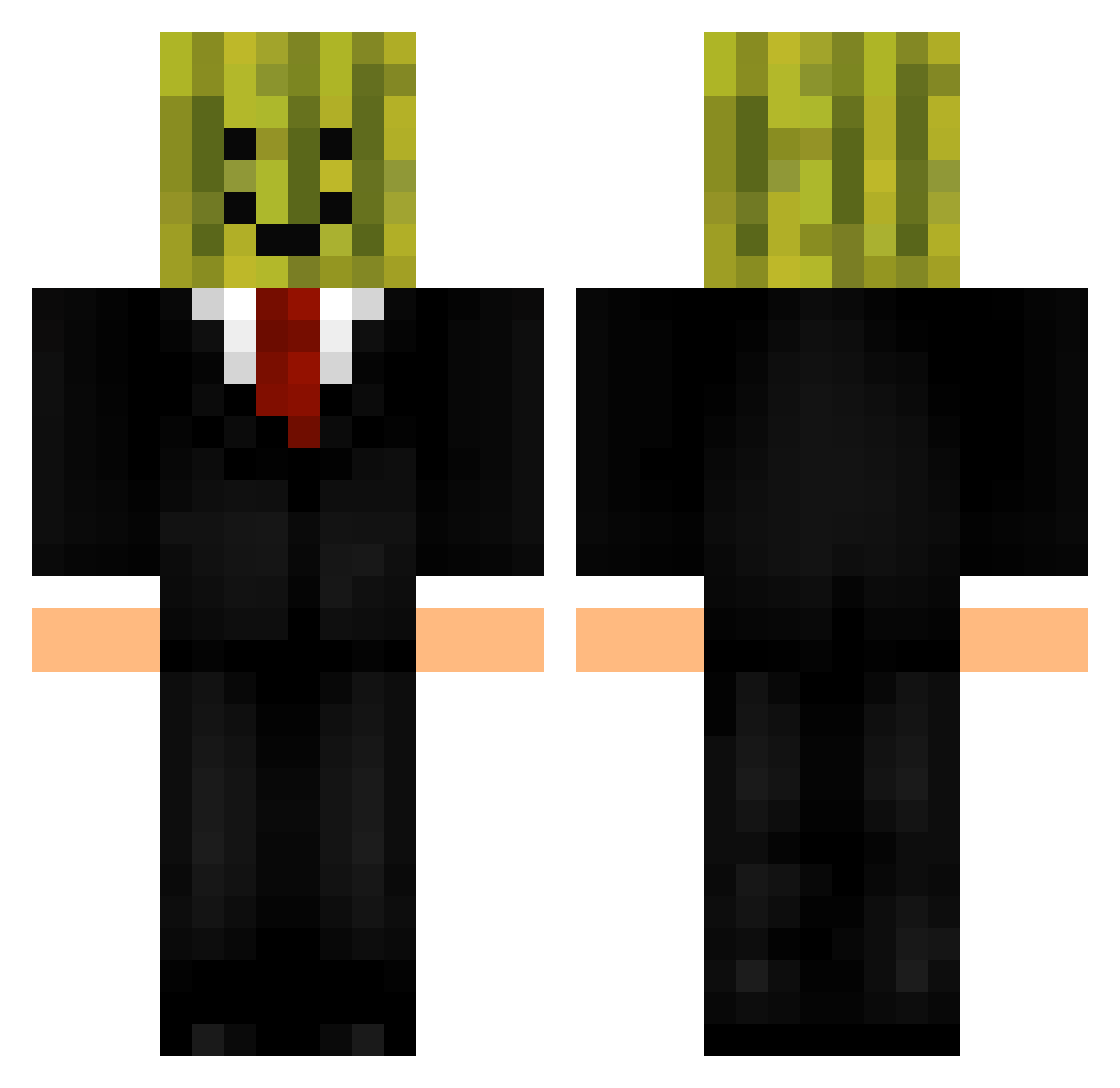 misterbobb Minecraft skin, front and back view