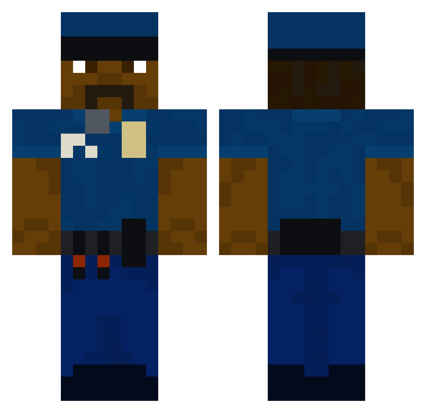 I_Bims_Da_Oli Minecraft skin, front and back view