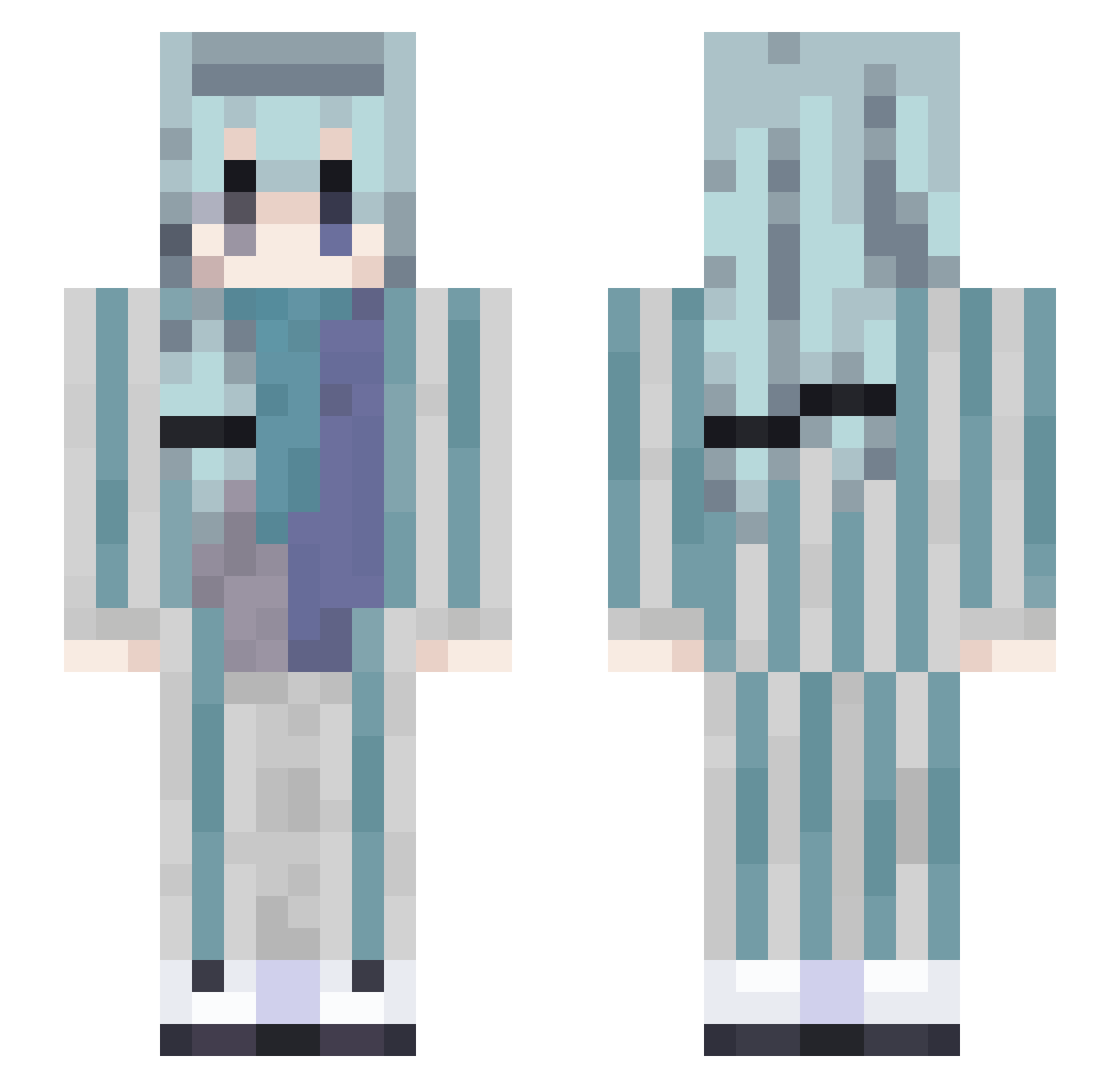 Valentine_904 Minecraft skin, front and back view