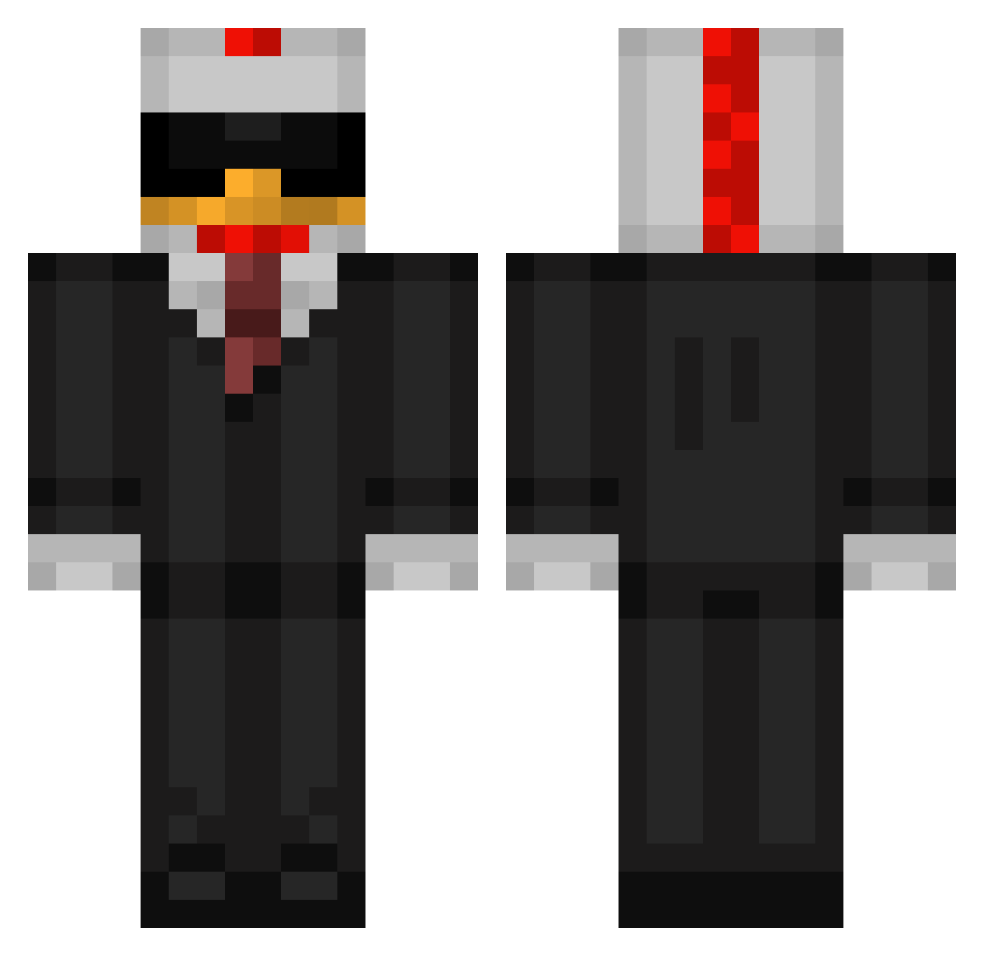 JeanSean1 Minecraft skin, front and back view