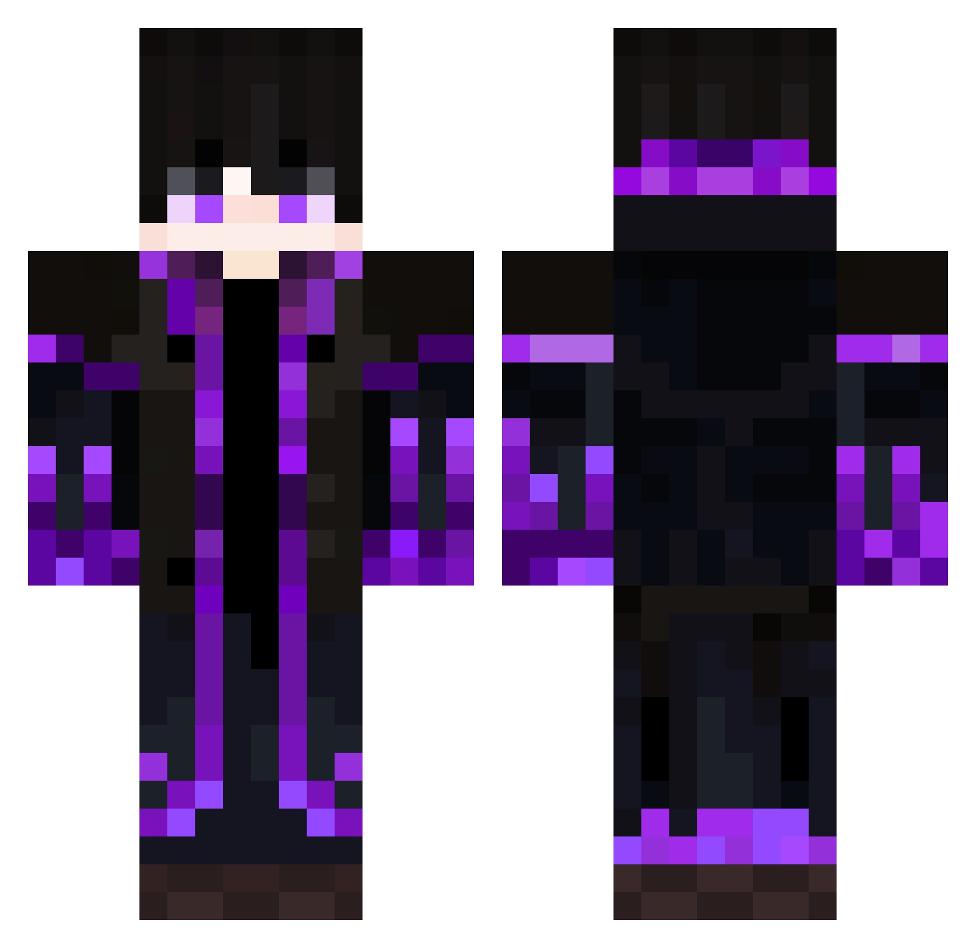 shadow_king12 Minecraft skin, front and back view
