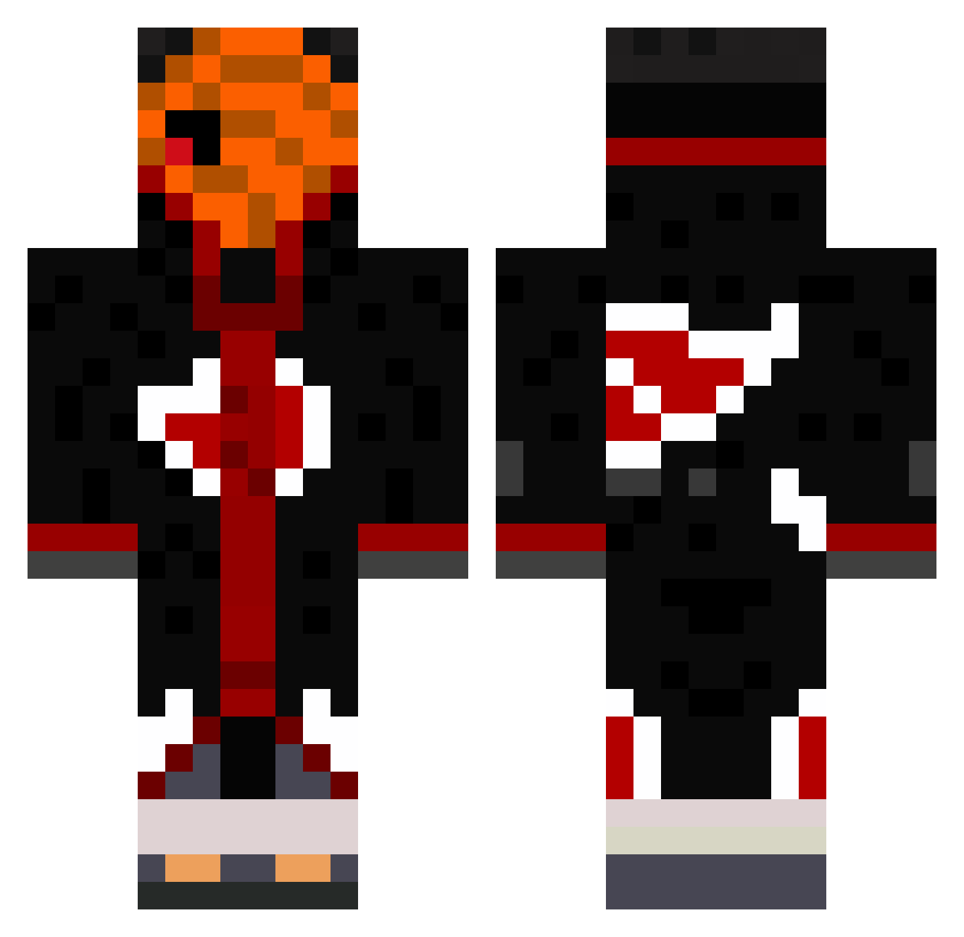 Filek03 Minecraft skin, front and back view