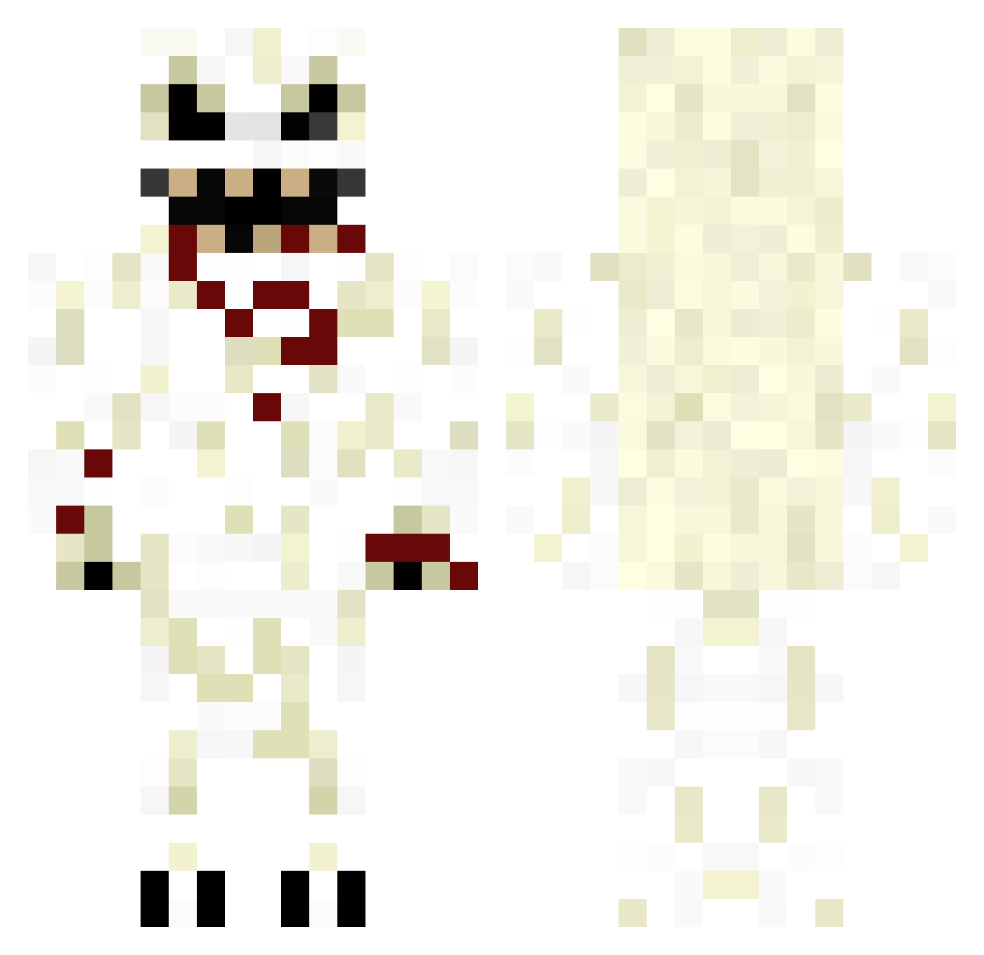 azmine_king Minecraft skin, front and back view