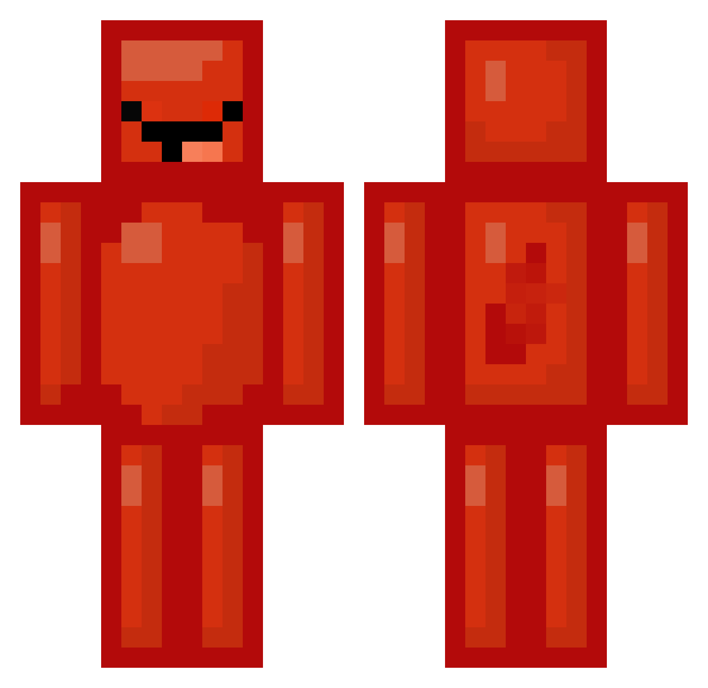 song_no_square Minecraft skin, front and back view