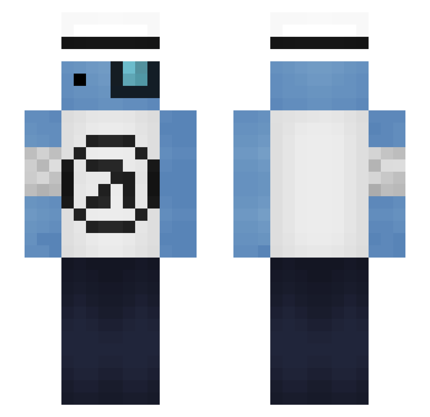 Ayo_07 Minecraft skin, front and back view