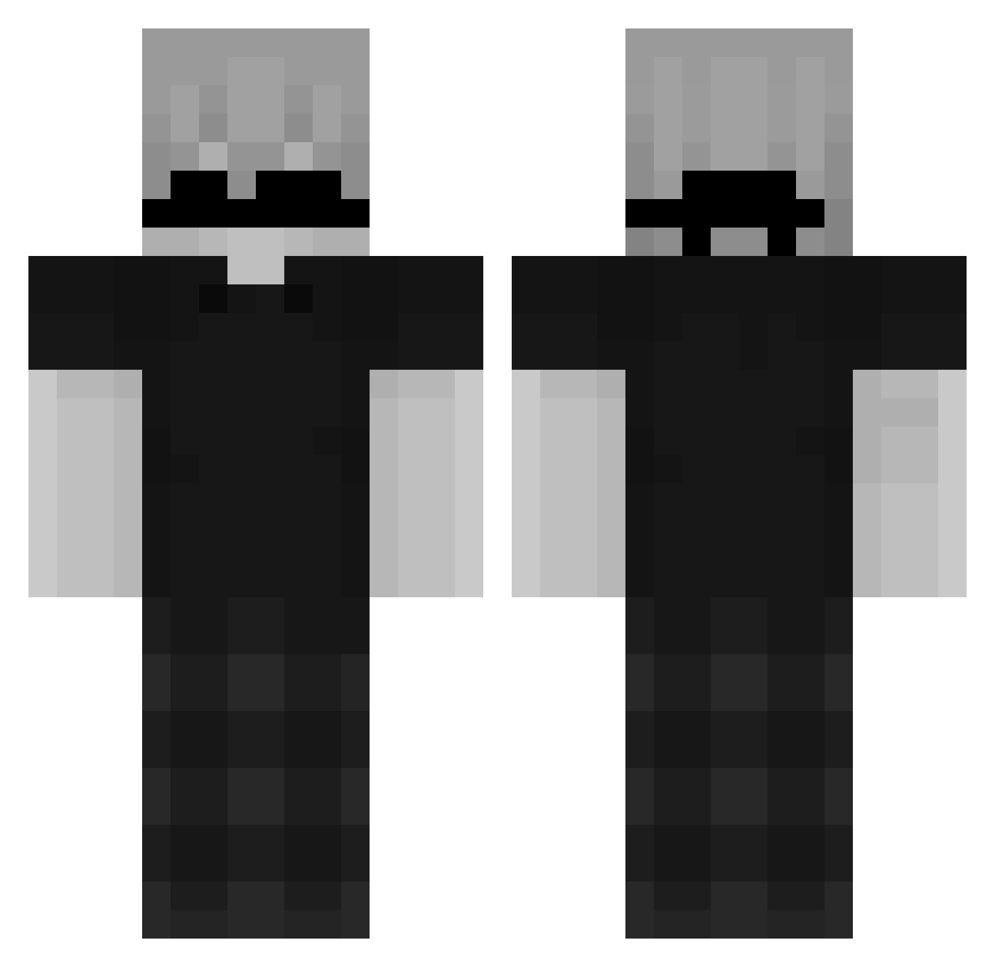 Jaxon3346 Minecraft skin, front and back view
