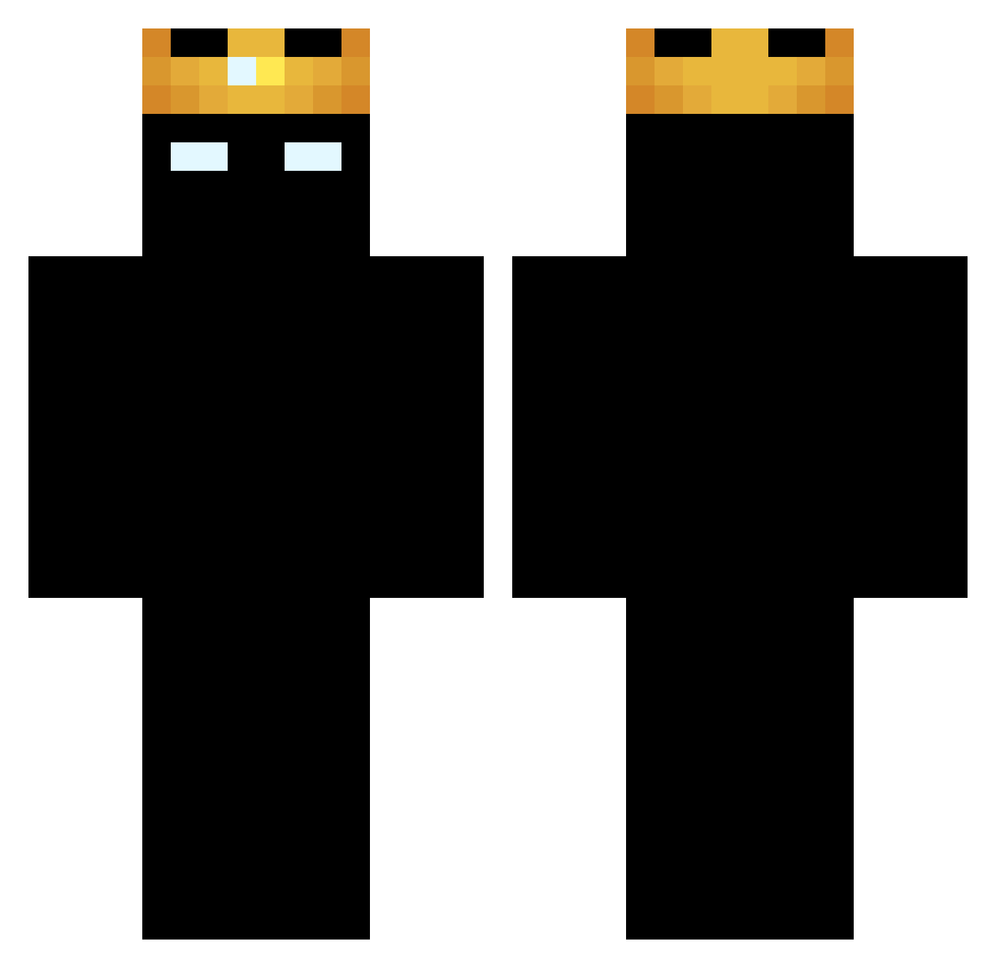 Alex33K Minecraft skin, front and back view