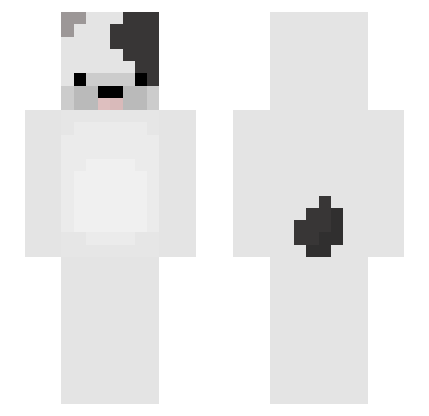 jiiiheonie Minecraft skin, front and back view