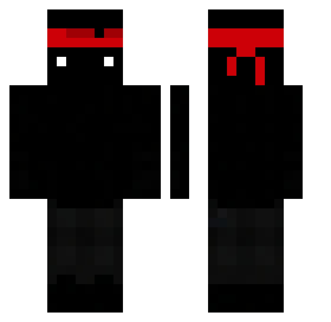 Razeq_ Minecraft skin, front and back view
