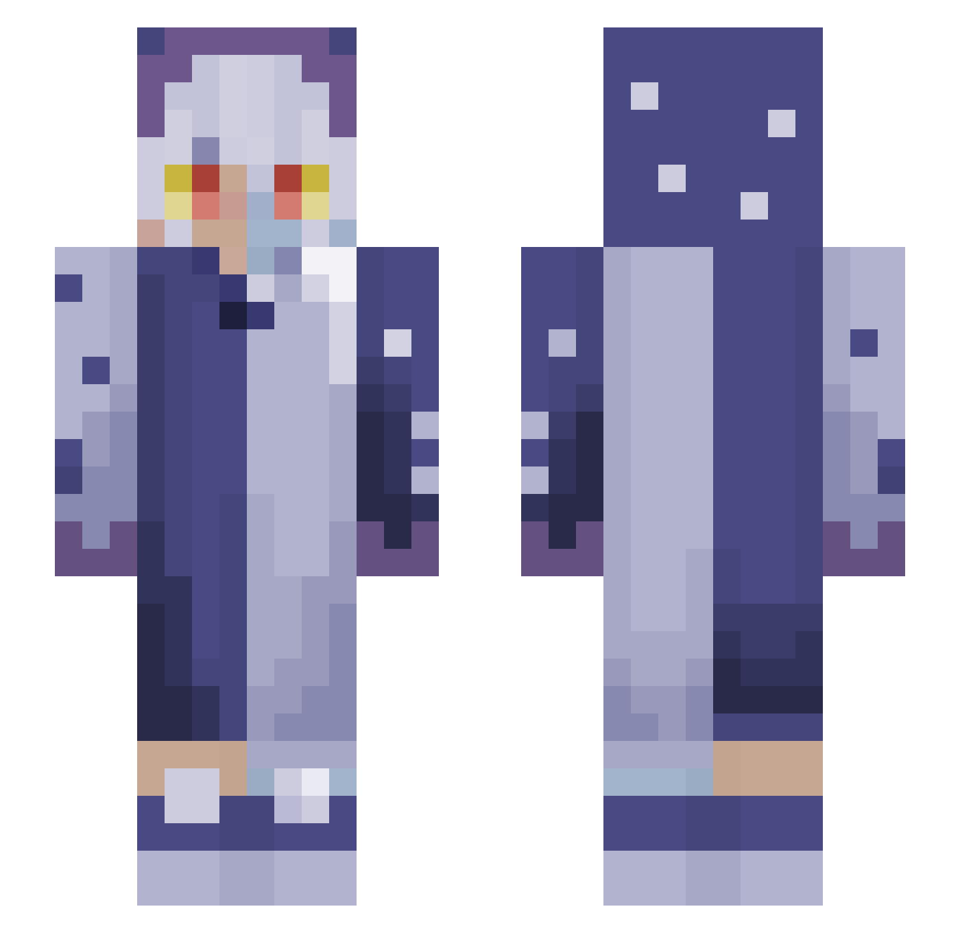 Axel7272 Minecraft skin, front and back view