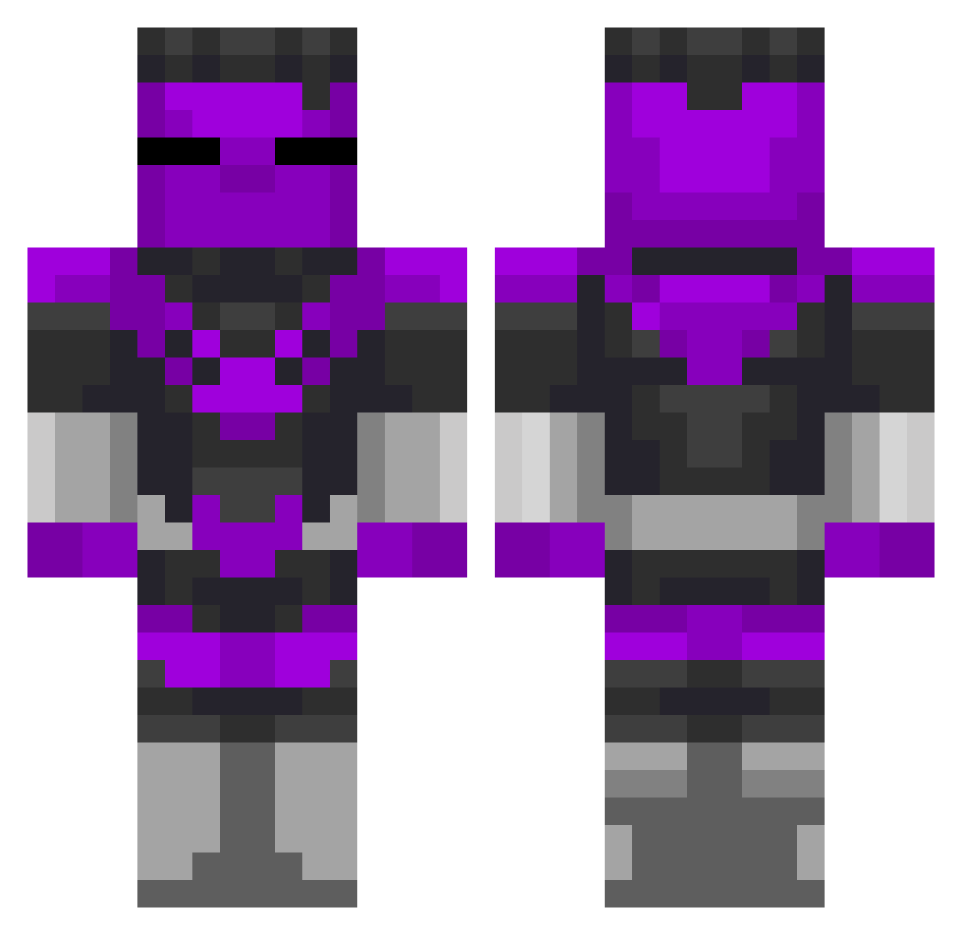 WillDean0975 Minecraft skin, front and back view
