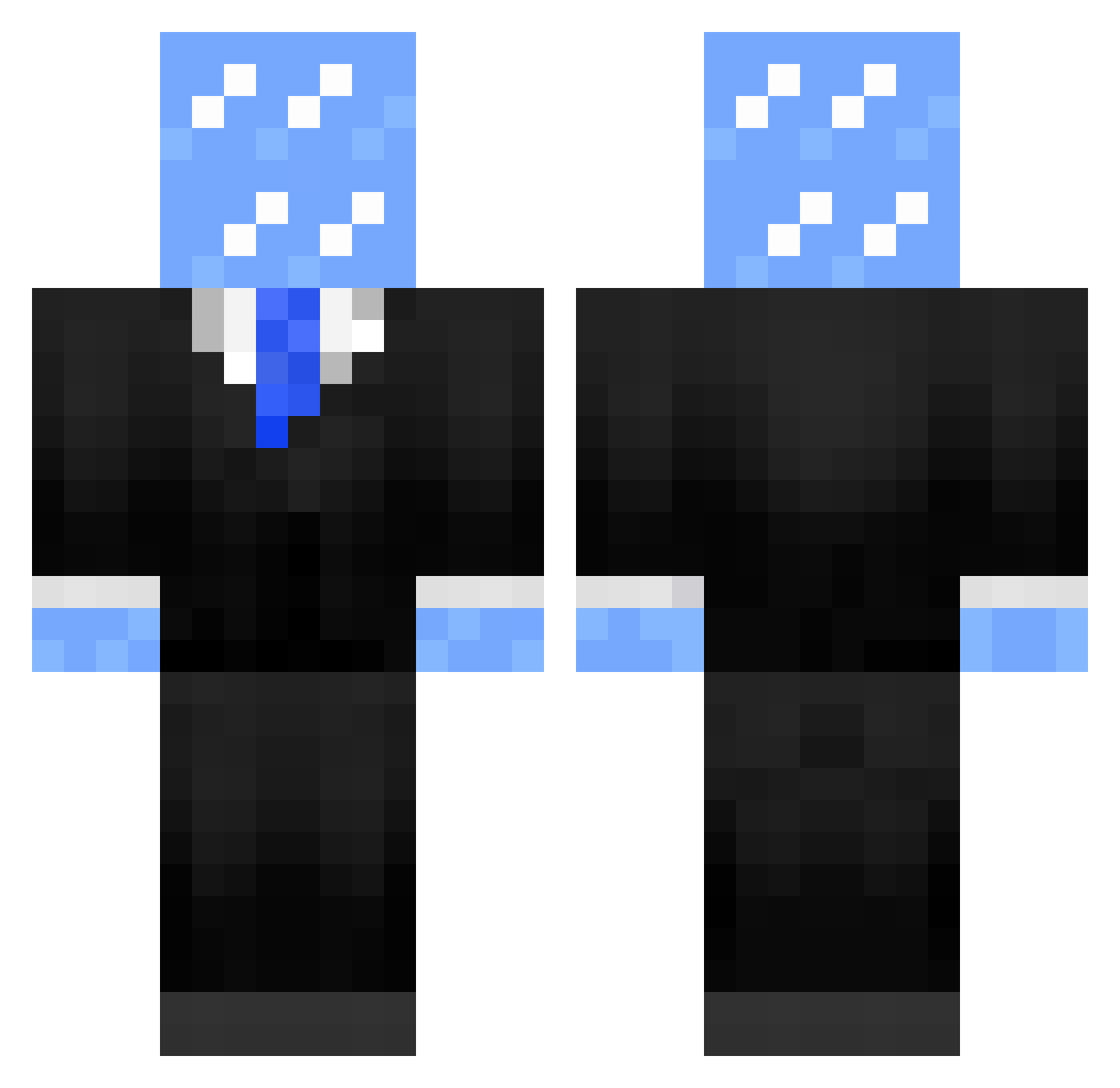 _viasu_ Minecraft skin, front and back view
