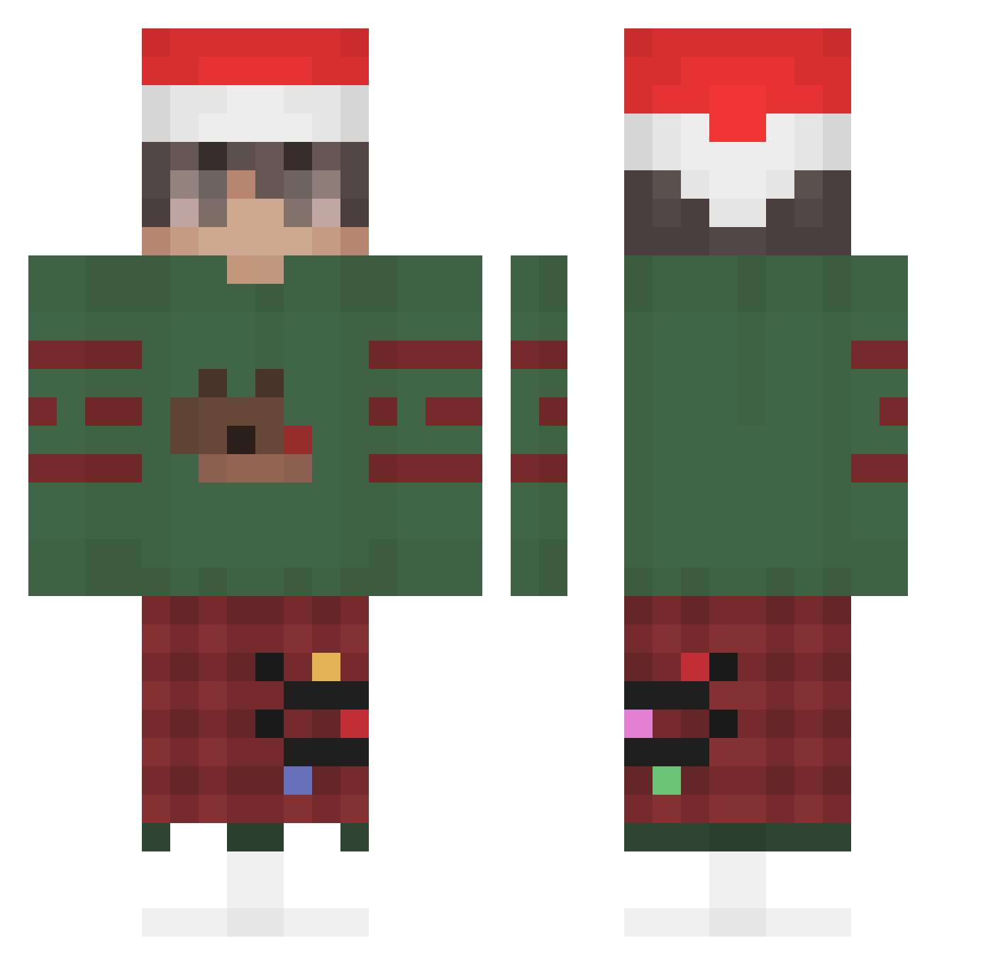 maxsb26 Minecraft skin, front and back view