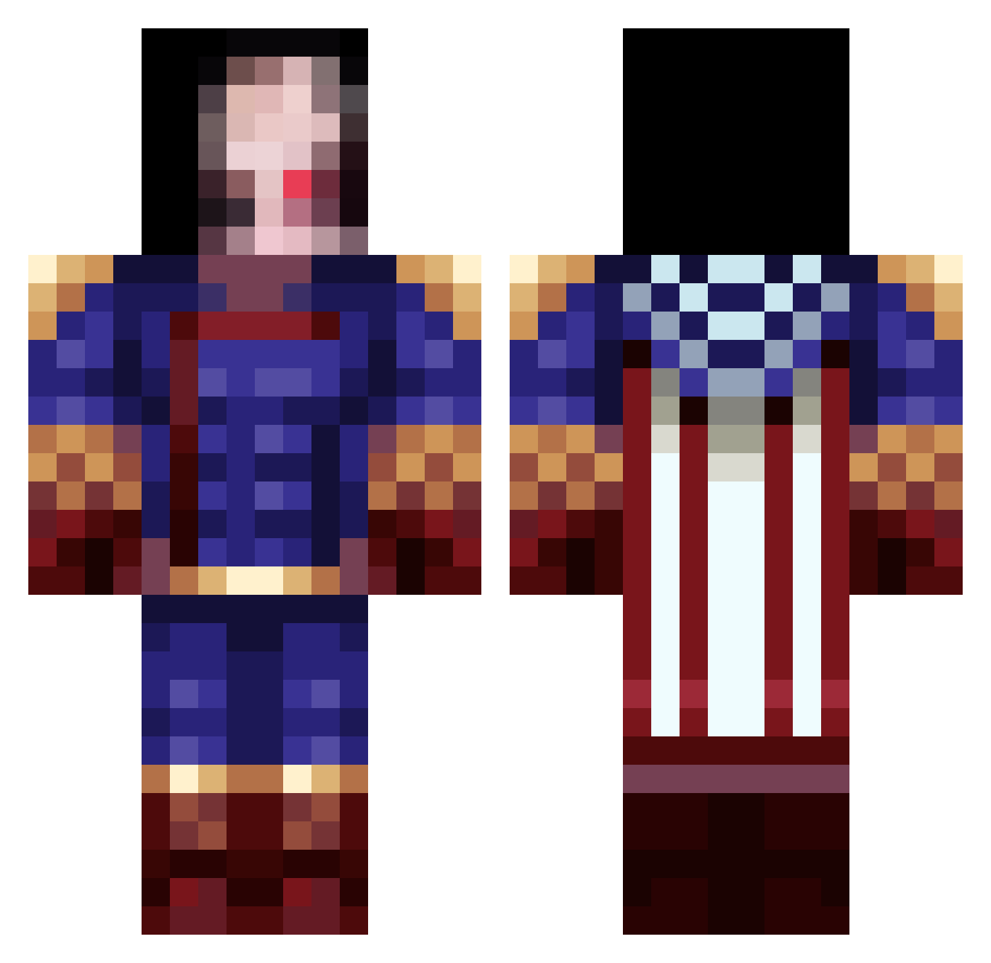 terrible_things Minecraft skin, front and back view