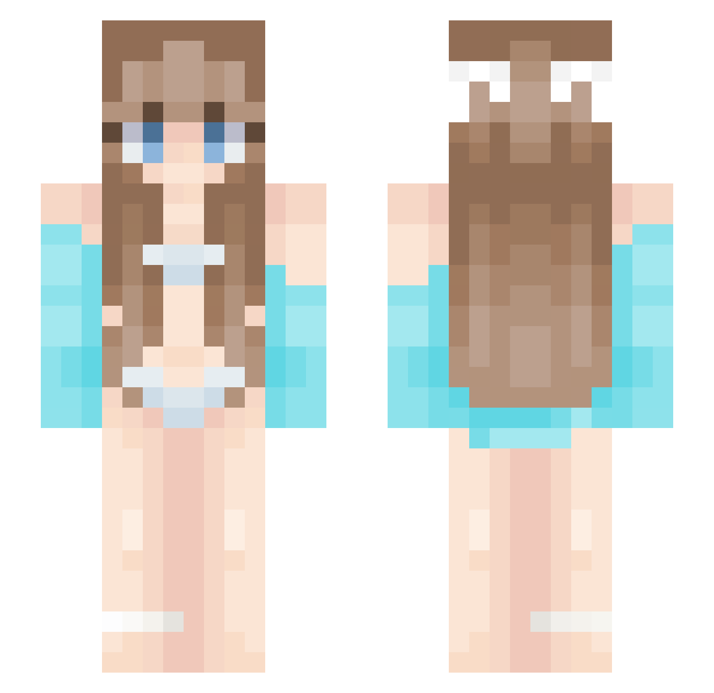 fll91 Minecraft skin, front and back view