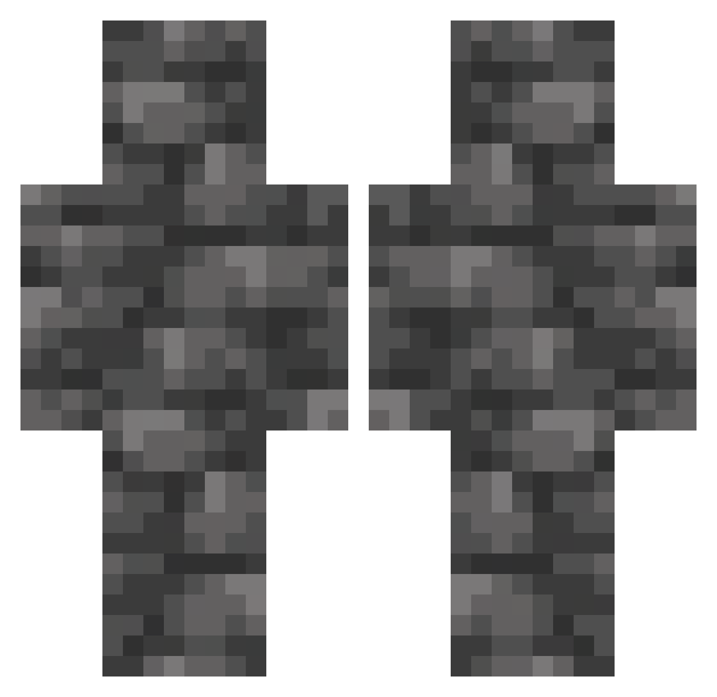 runby Minecraft skin, front and back view