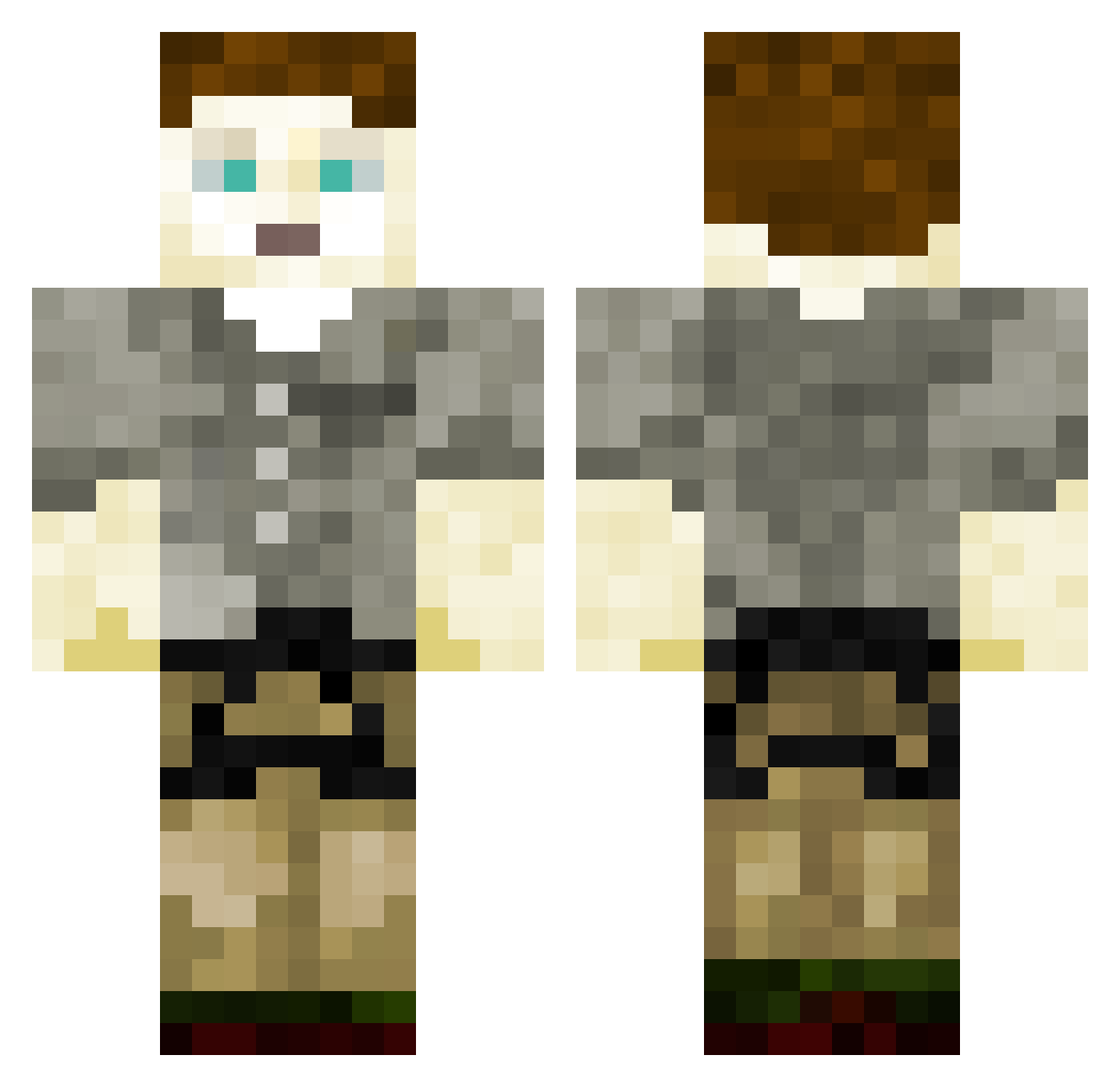 sdfetfg Minecraft skin, front and back view