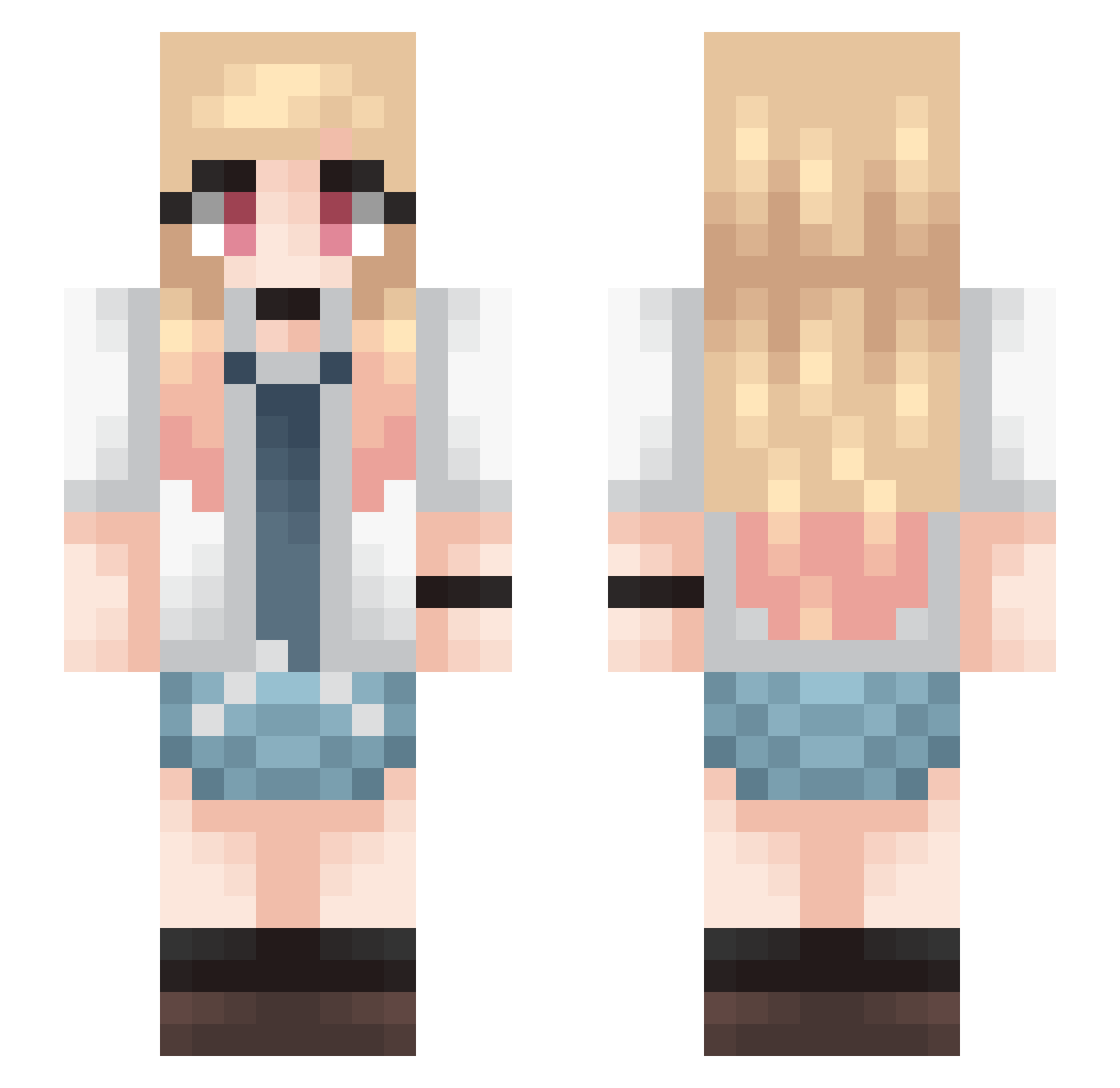 poezjaa Minecraft skin, front and back view