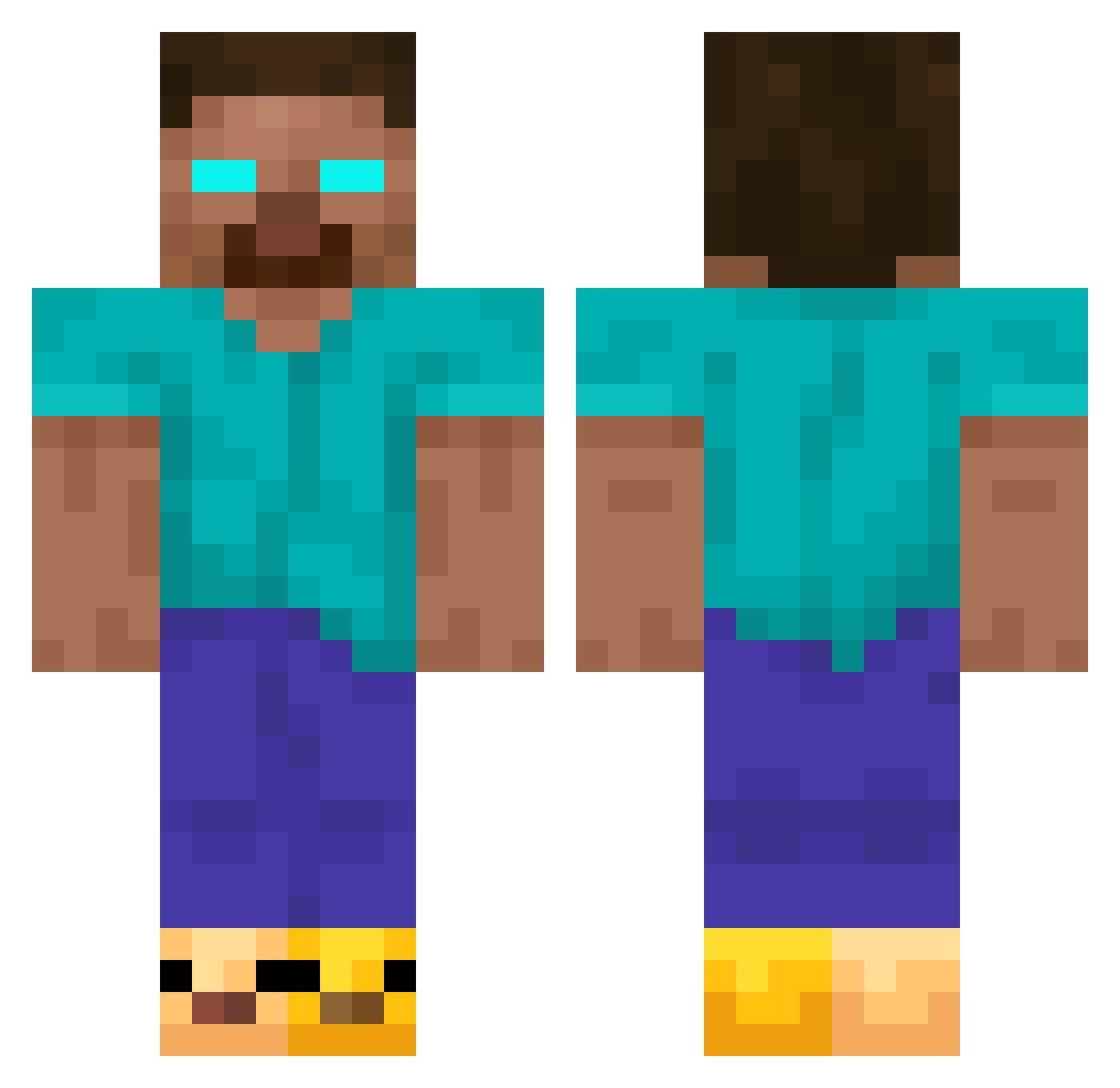 xianglin3 Minecraft skin, front and back view