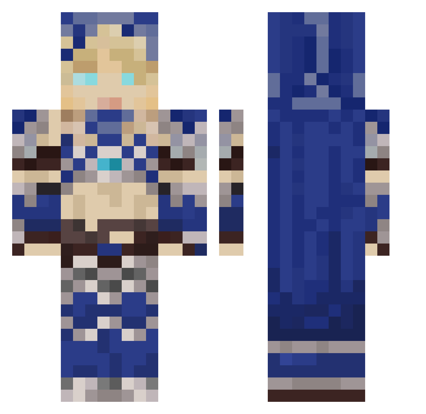Toxic_Sorrow Minecraft skin, front and back view