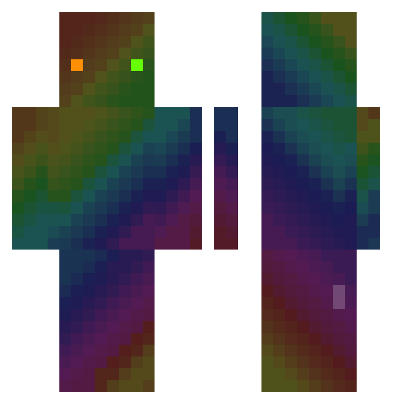 Promik_ Minecraft skin, front and back view