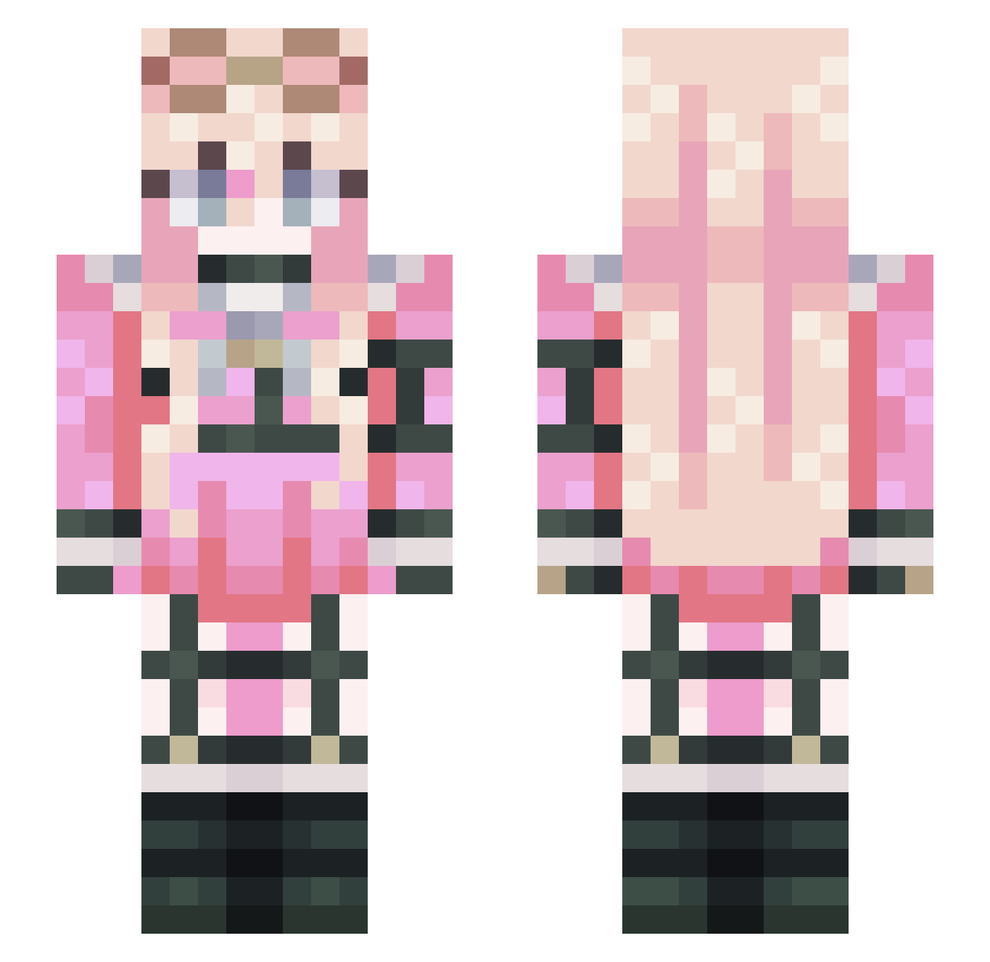 classreptilieva Minecraft skin, front and back view