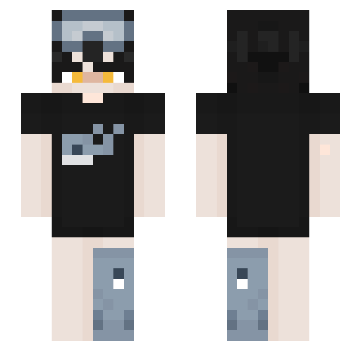 carlo_077 Minecraft skin, front and back view