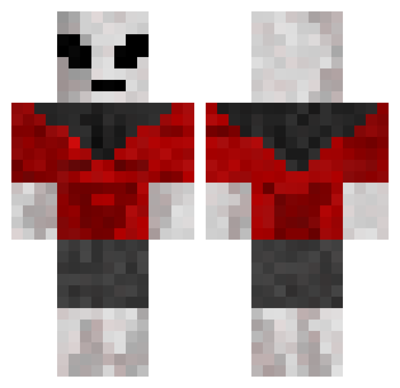 ZIPPER2330 Minecraft skin, front and back view