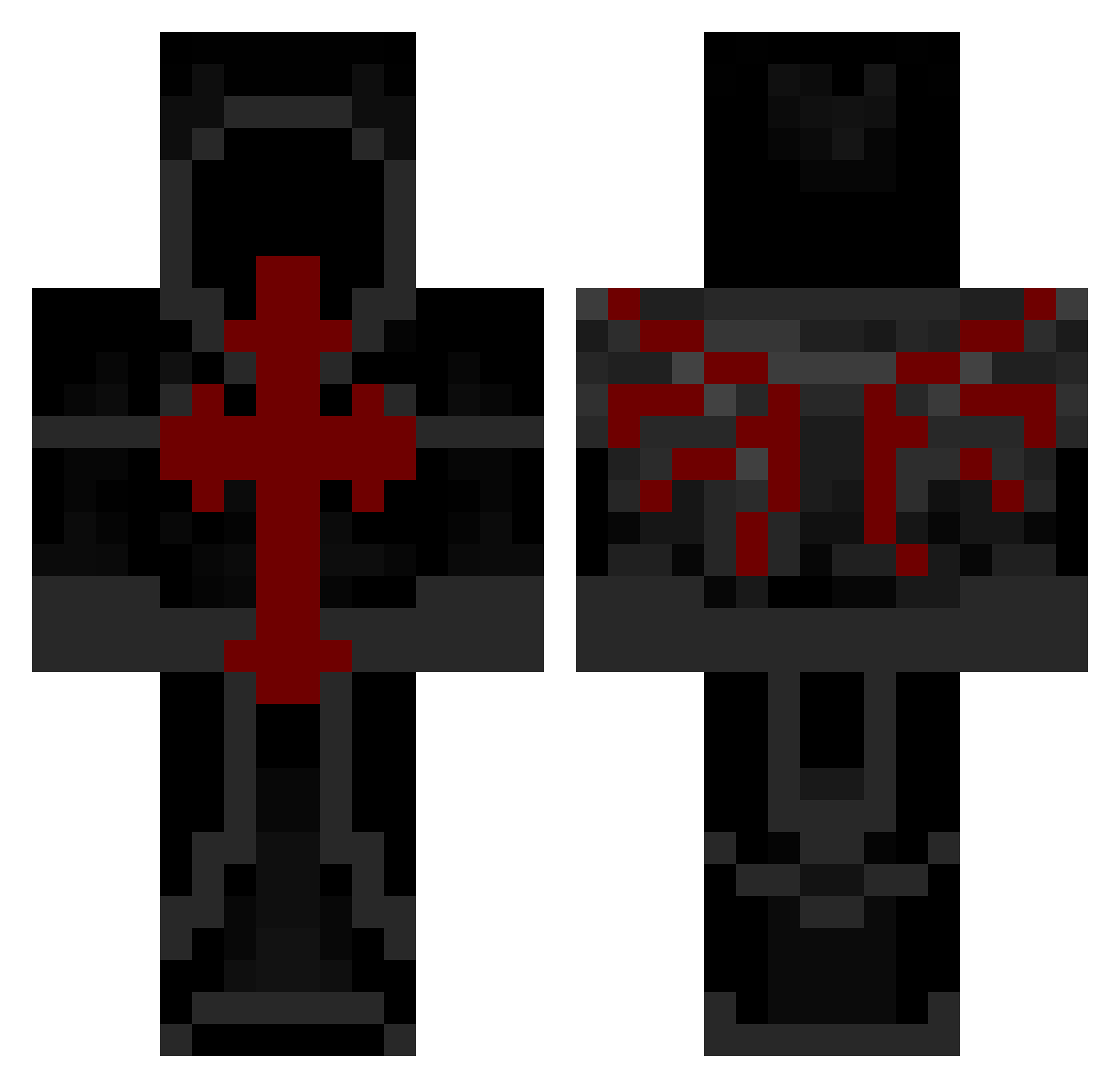 Mokoma85 Minecraft skin, front and back view