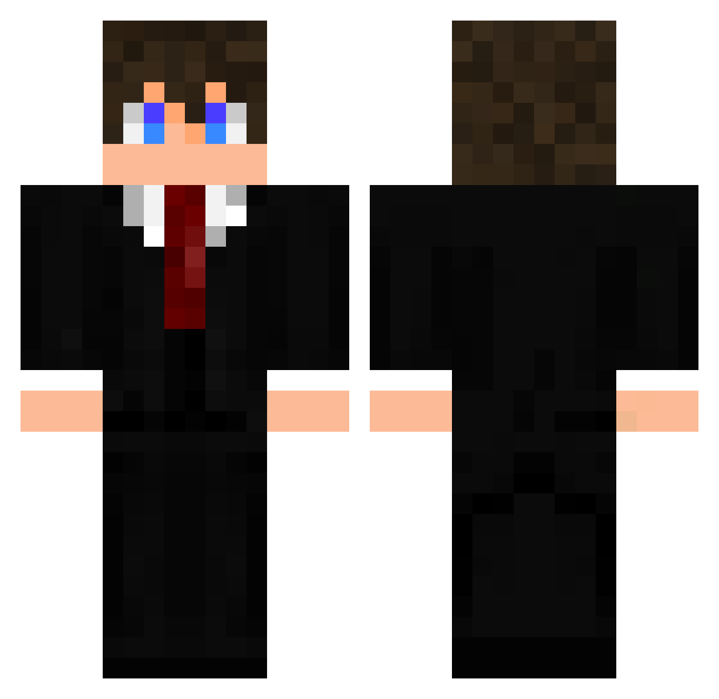 staayATROPELA Minecraft skin, front and back view