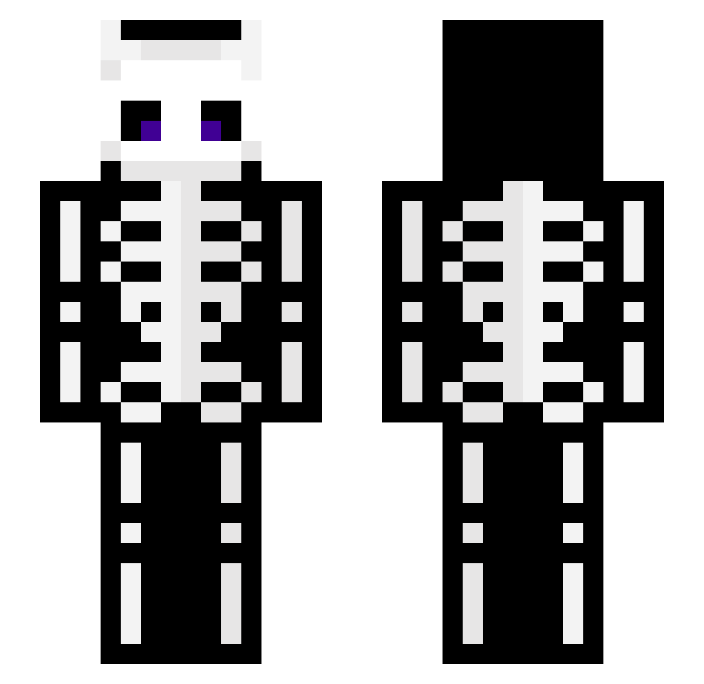 _Wheres981 Minecraft skin, front and back view