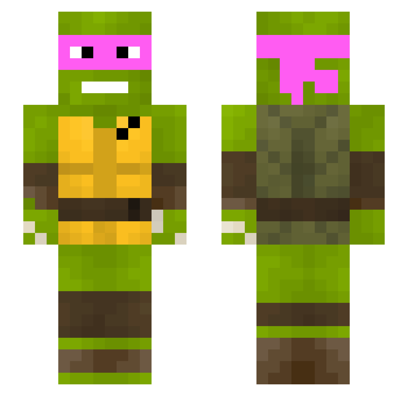 Hendrix6929876 Minecraft skin, front and back view