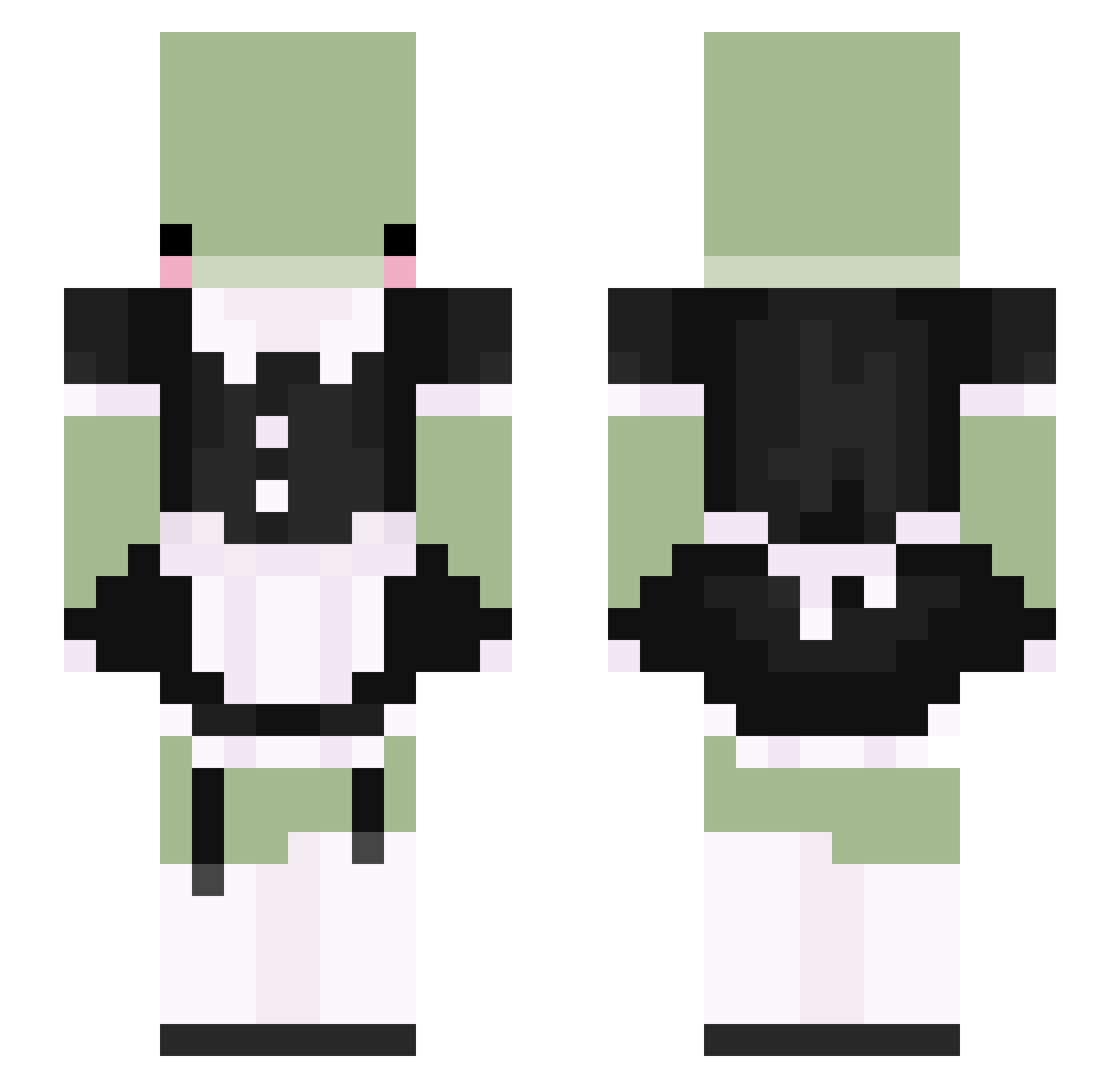 LizardKing6672 Minecraft skin, front and back view