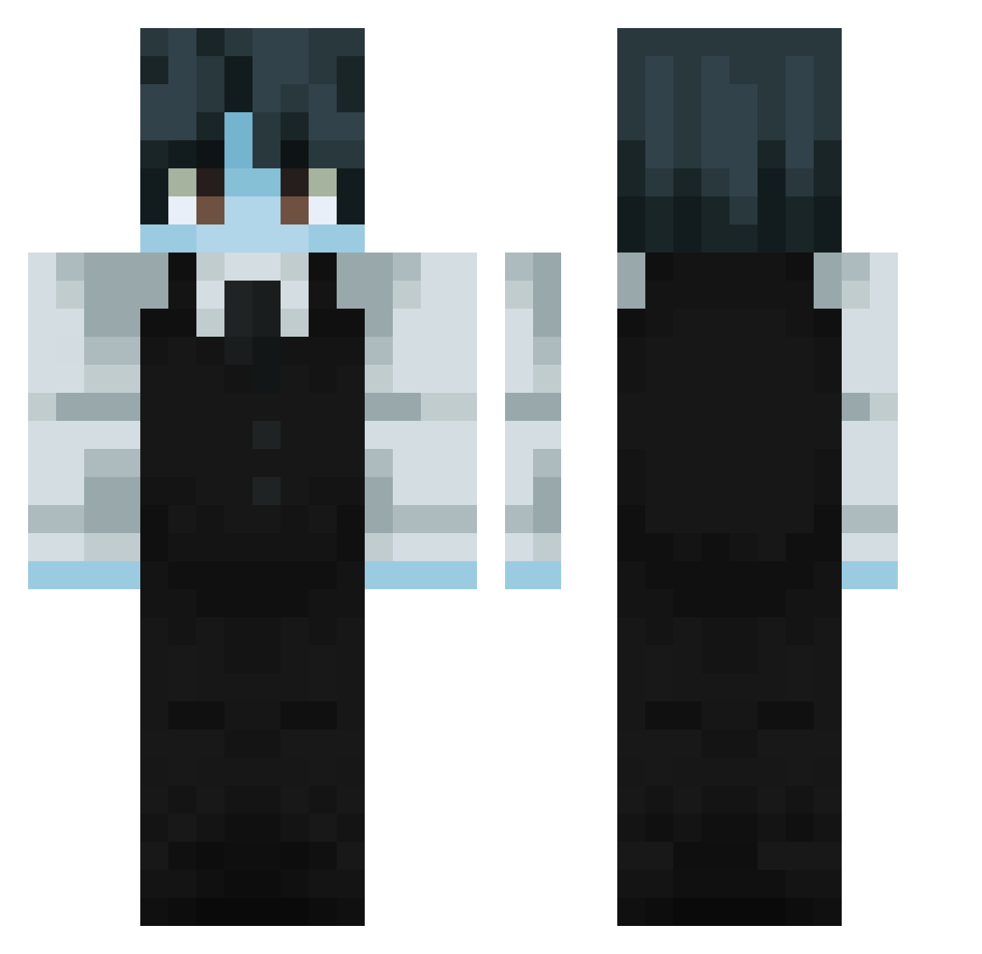 _dorkx_ Minecraft skin, front and back view