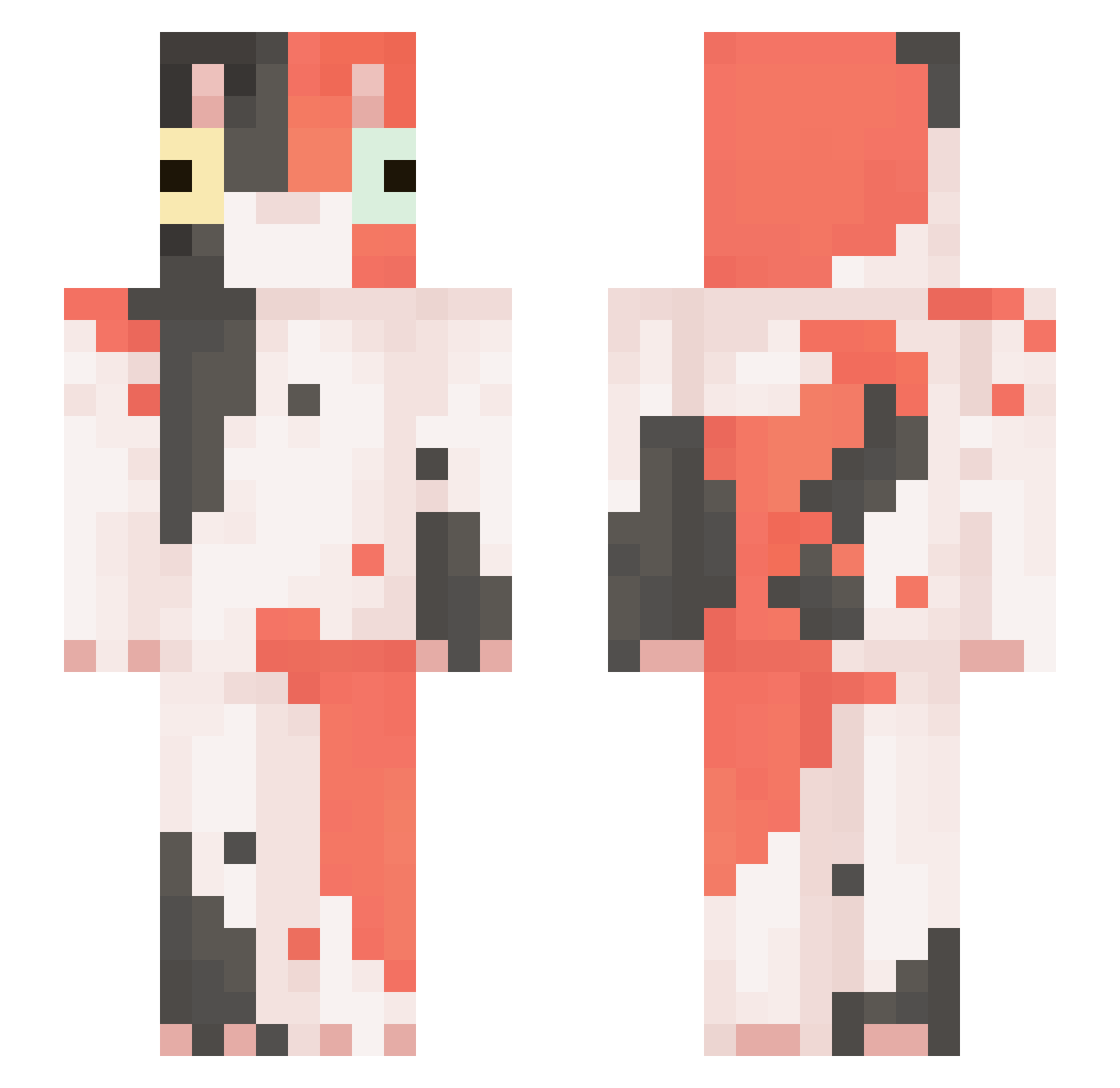 MR_Bl00D Minecraft skin, front and back view